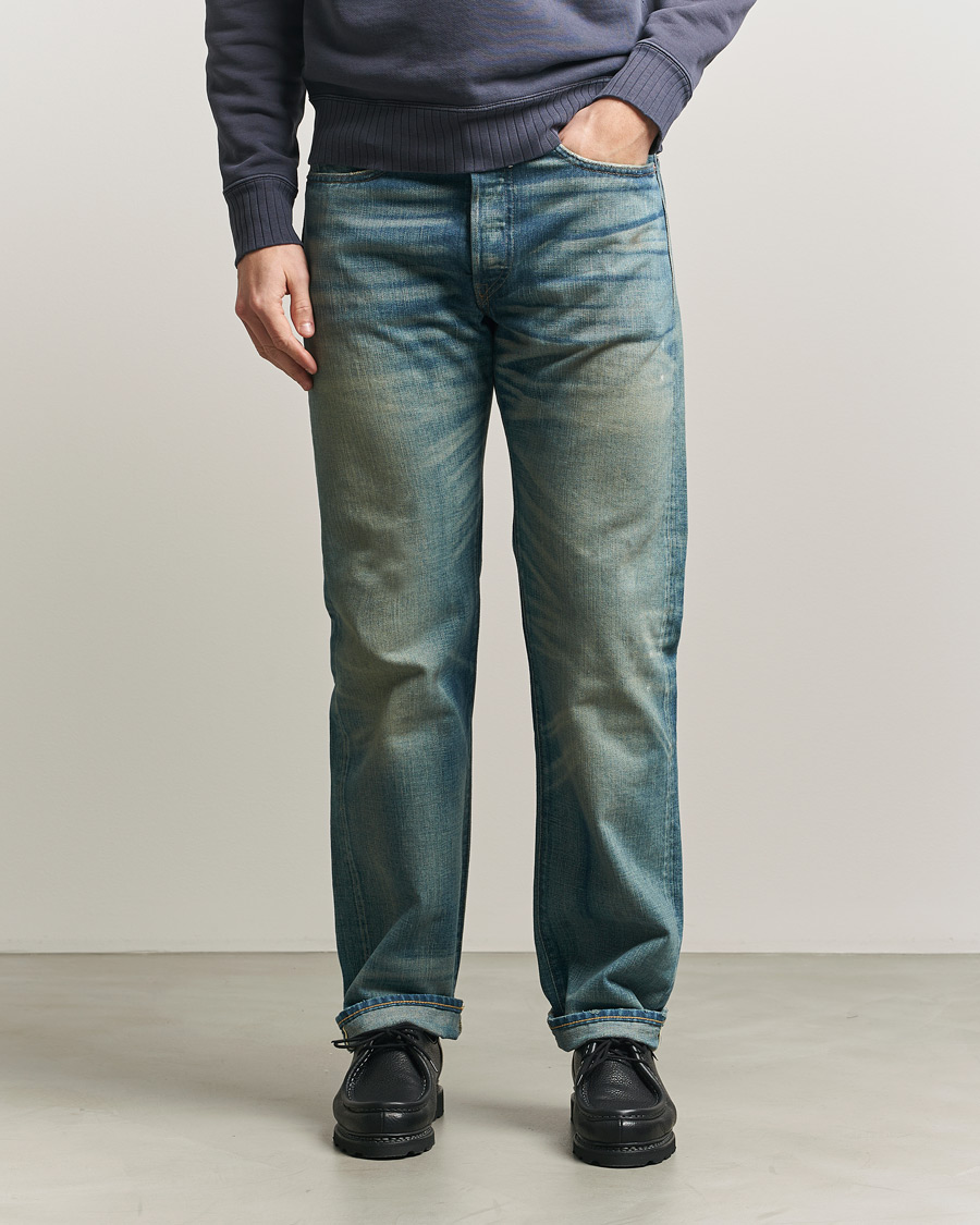 Hombres | Vaqueros | RRL | Straight Fit 5-Pocket Denim Milner Wash
