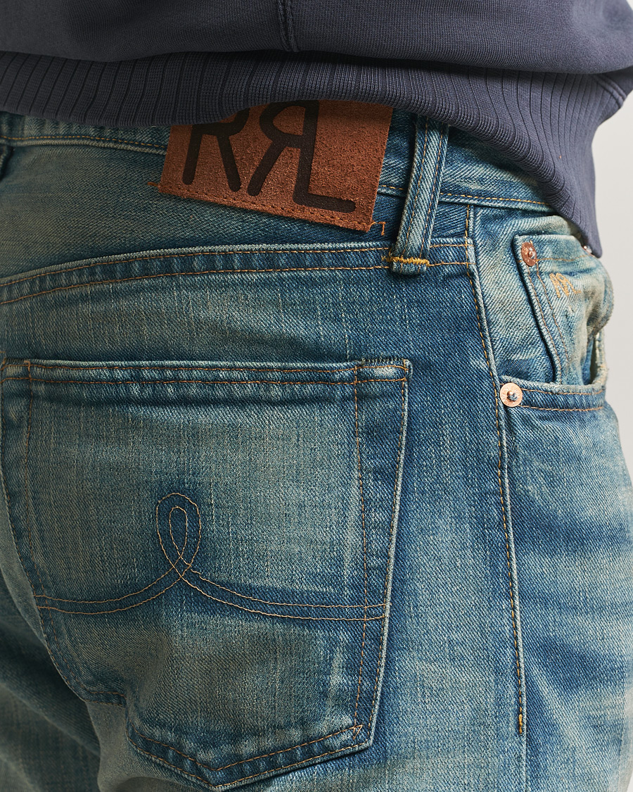 Hombres | Vaqueros | RRL | Straight Fit 5-Pocket Denim Milner Wash