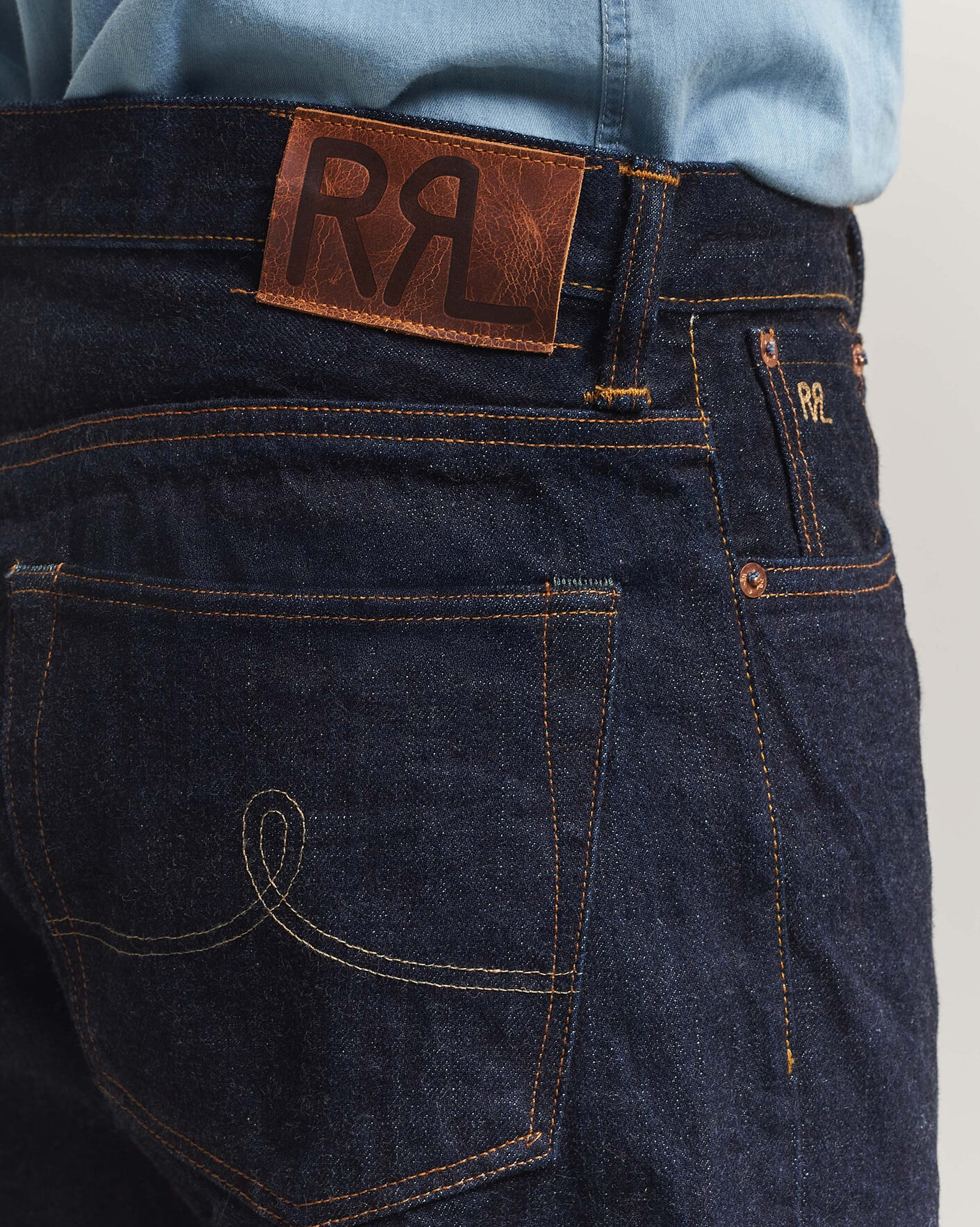 Hombres | Vaqueros | RRL | Vintage Fit 5-Pocket Denim East/West Rinse