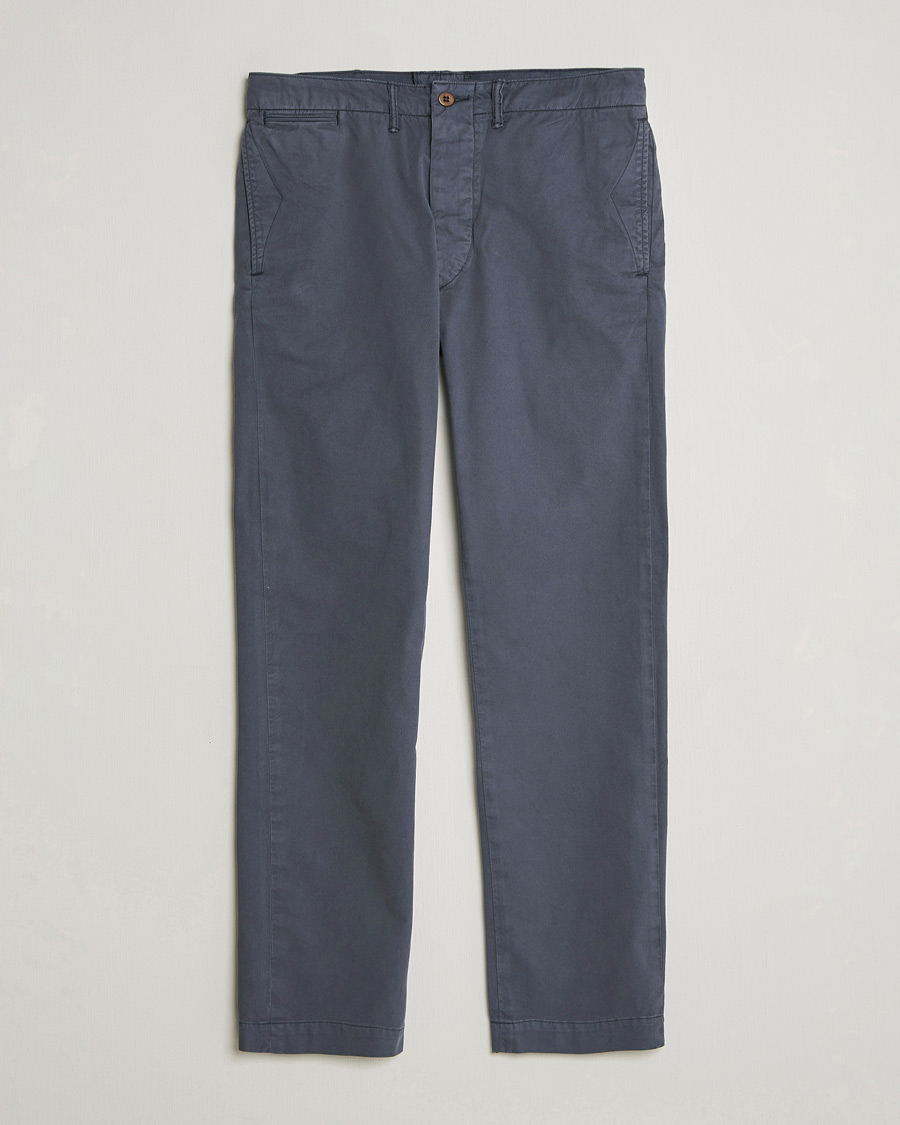 Hombres | Pantalones | RRL | Officers Flat Pants Navy