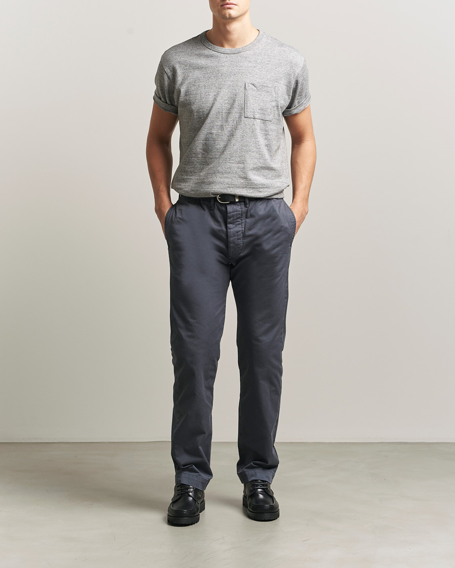 Hombres | Pantalones | RRL | Officers Flat Pants Navy