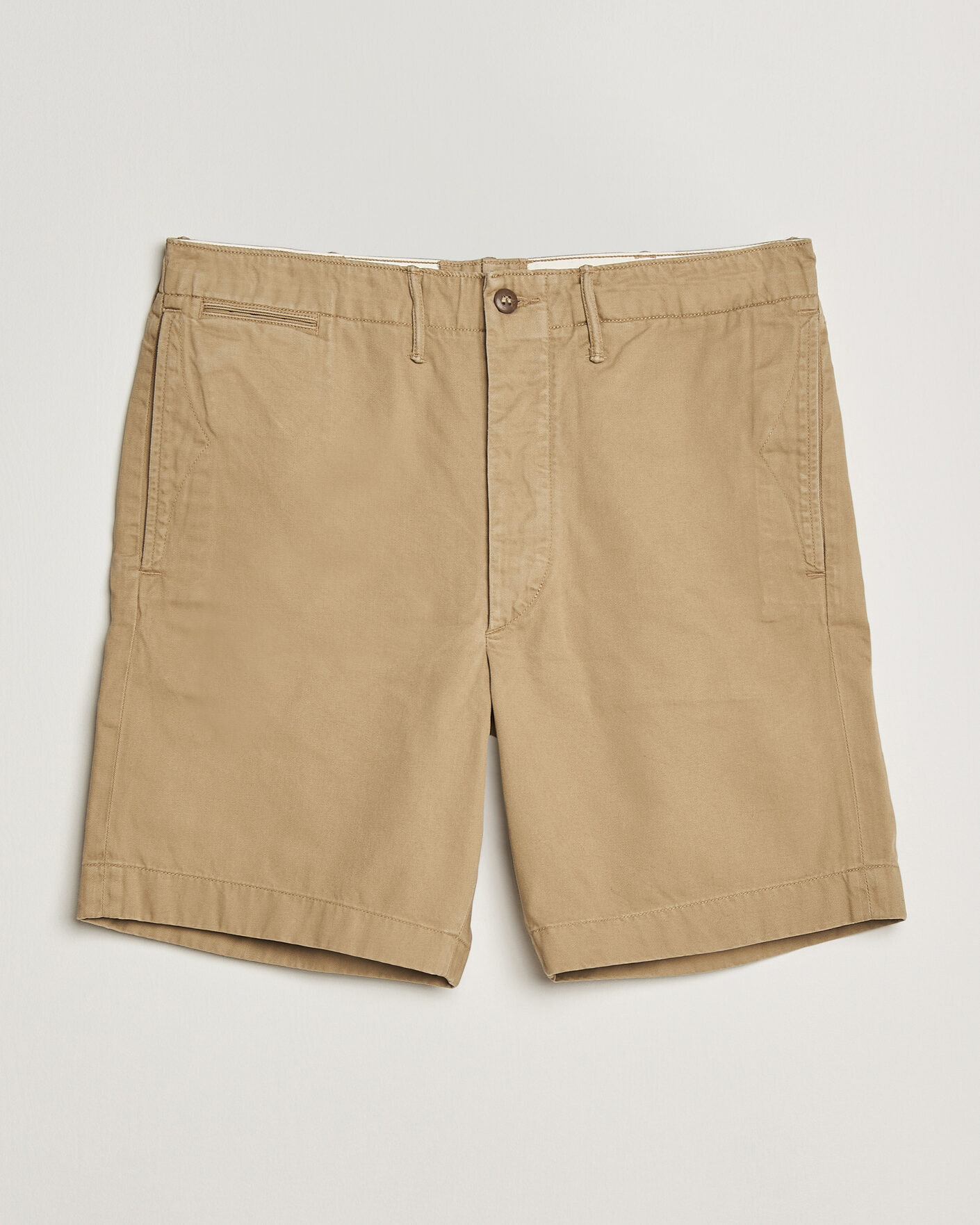Hombres | Pantalones cortos | RRL | Officers Flat Shorts New Military Khaki