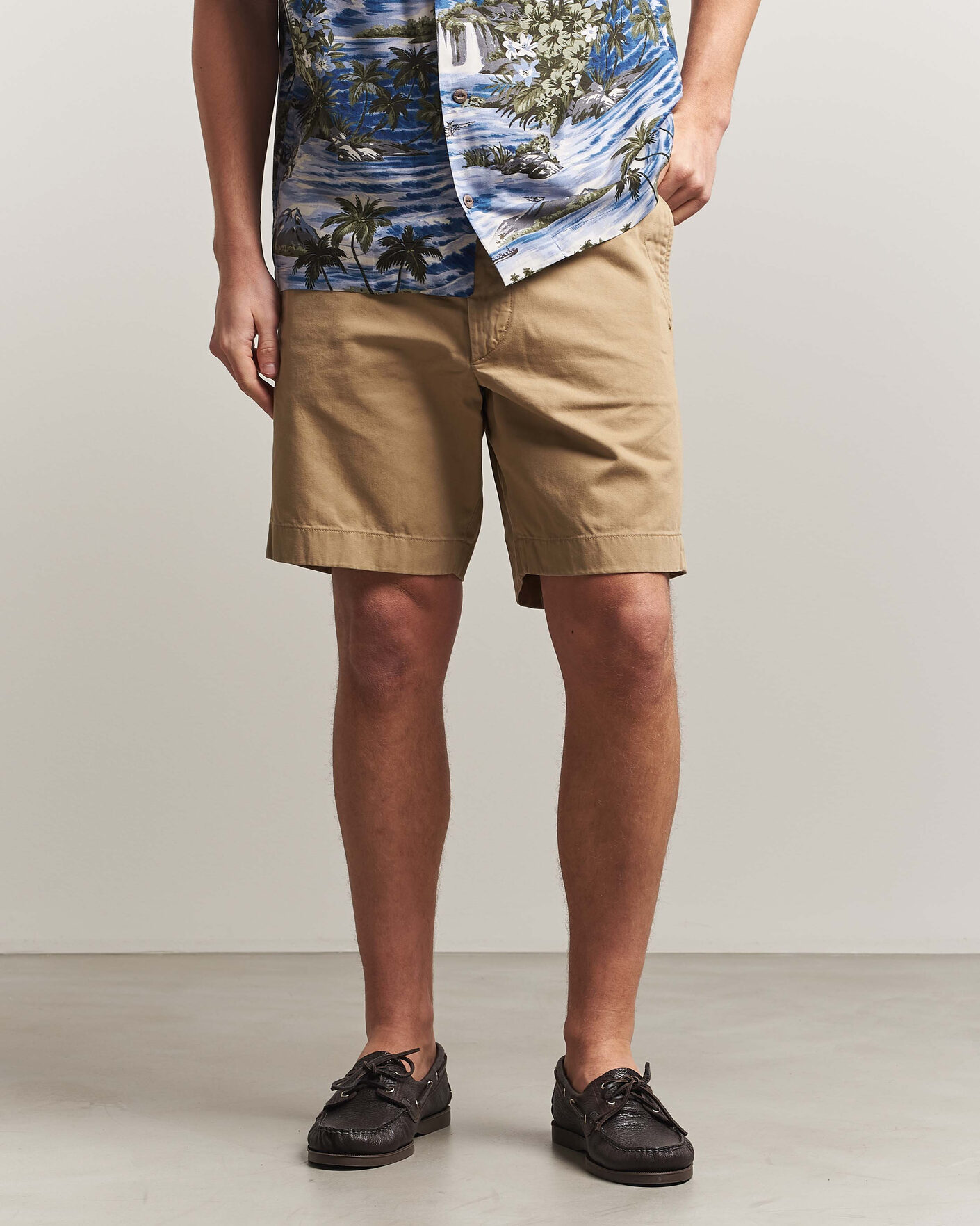 Hombres | Pantalones cortos | RRL | Officers Flat Shorts New Military Khaki