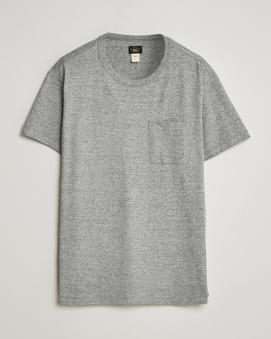 Hombres | Camisetas | RRL | 2-Pack Pocket Tee Heather Grey