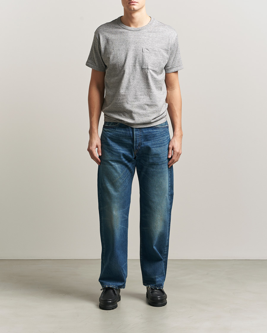 Hombres | Camisetas | RRL | 2-Pack Pocket Tee Heather Grey