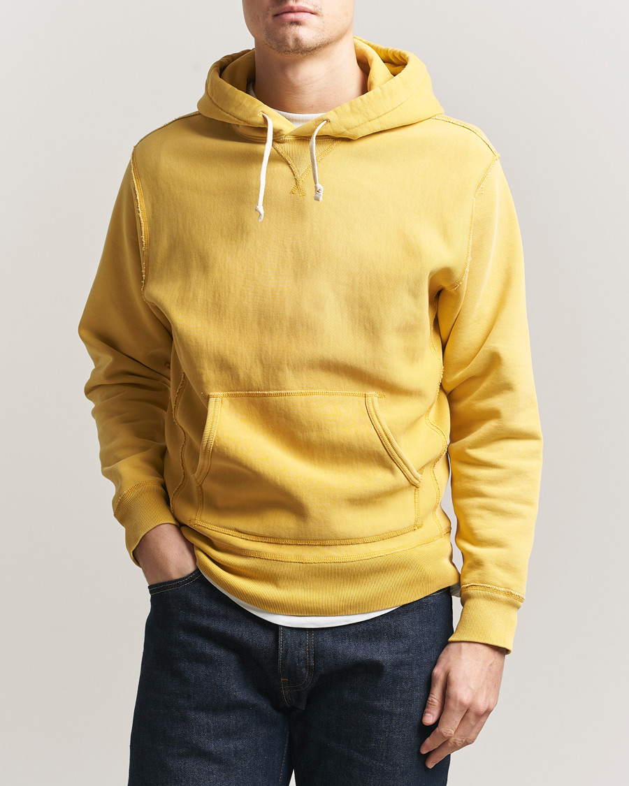 Hombres | Jerséis y prendas de punto | RRL | Hooded Sweatshirt Campus Yellow
