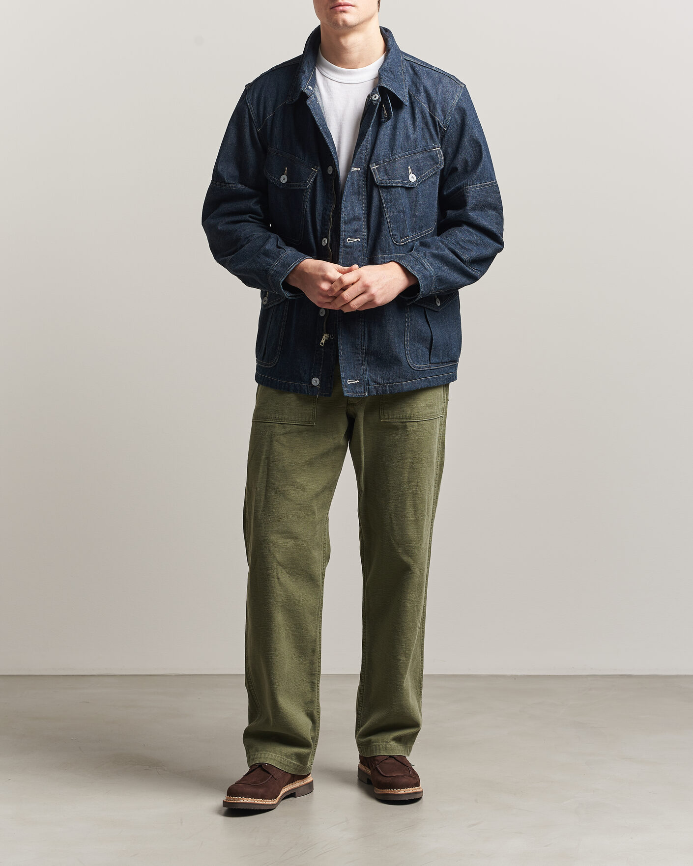 Hombres | Abrigos y chaquetas | RRL | Bannerman Denim Field Jacket Medium Wash
