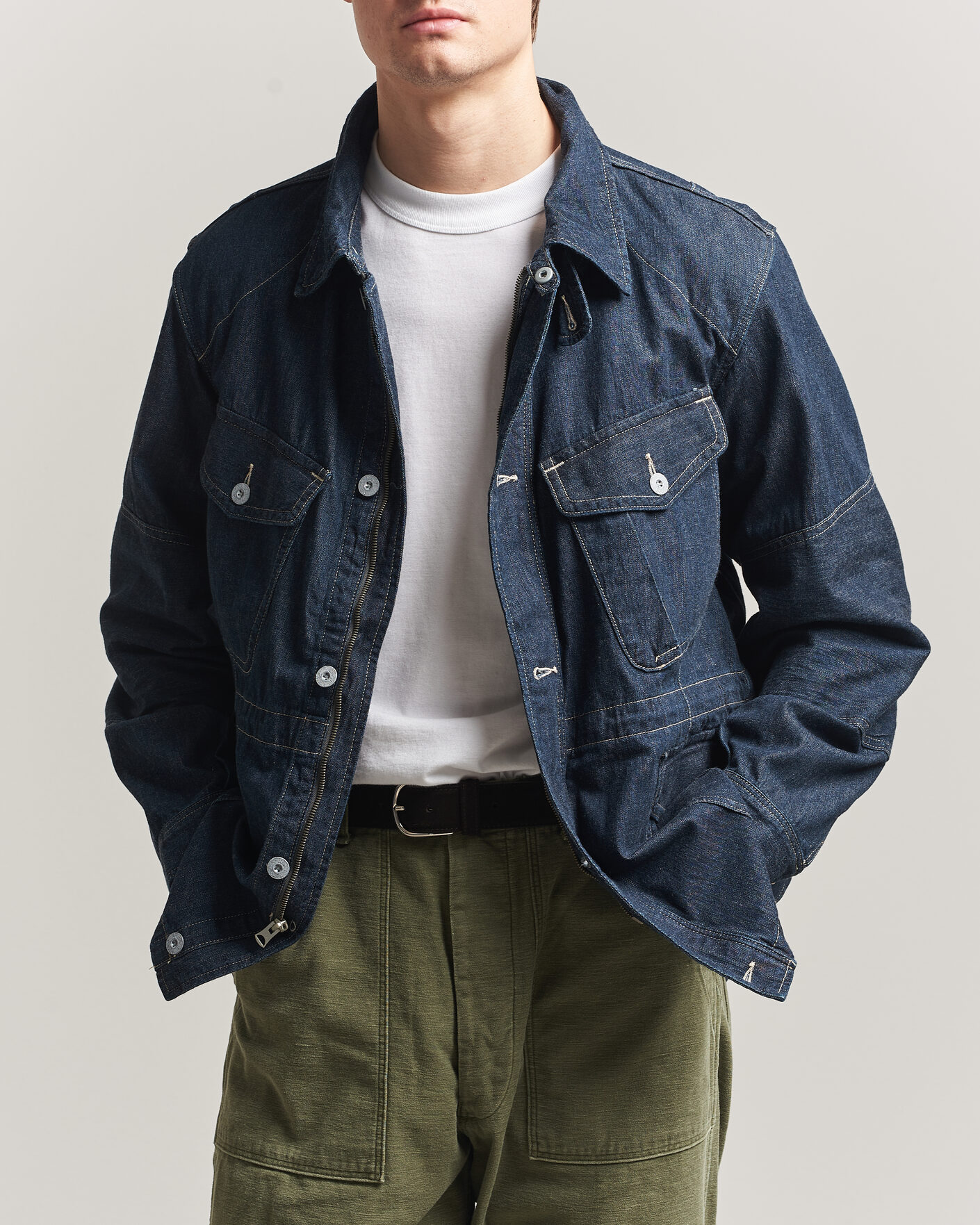 Hombres | Abrigos y chaquetas | RRL | Bannerman Denim Field Jacket Medium Wash