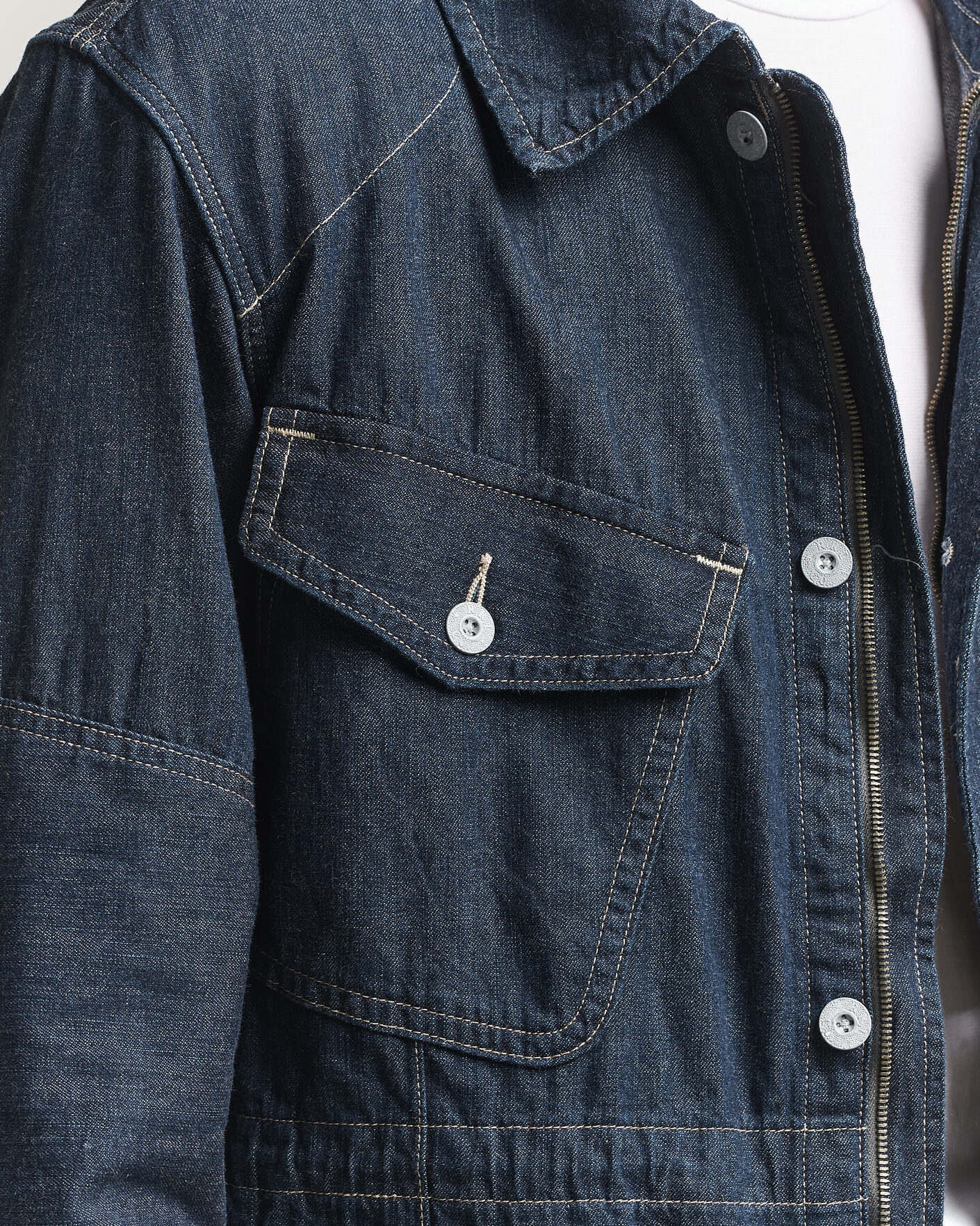 Hombres | Abrigos y chaquetas | RRL | Bannerman Denim Field Jacket Medium Wash