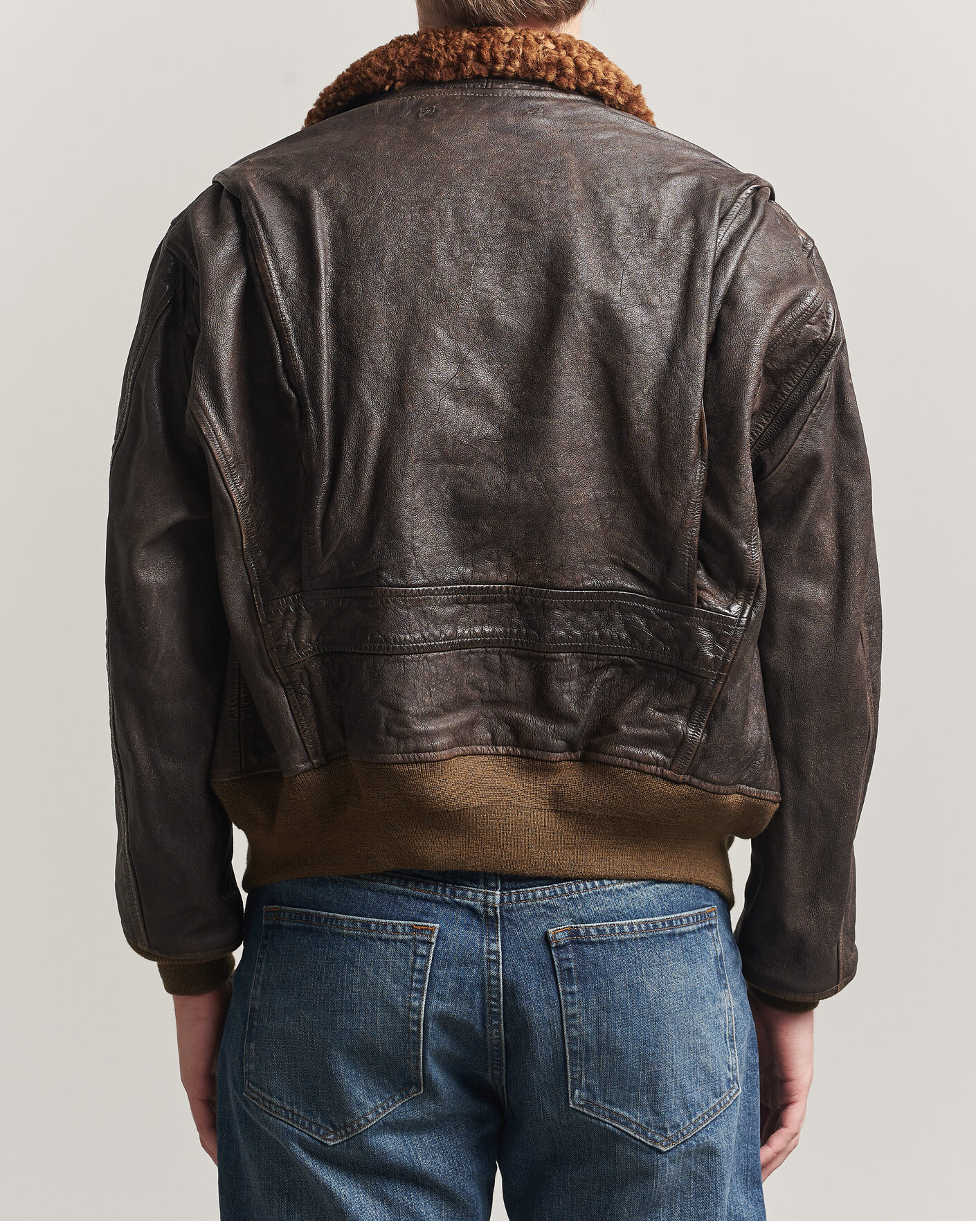 Hombres | Abrigos y chaquetas | RRL | Pratt Leather Jacket Vintage Brown