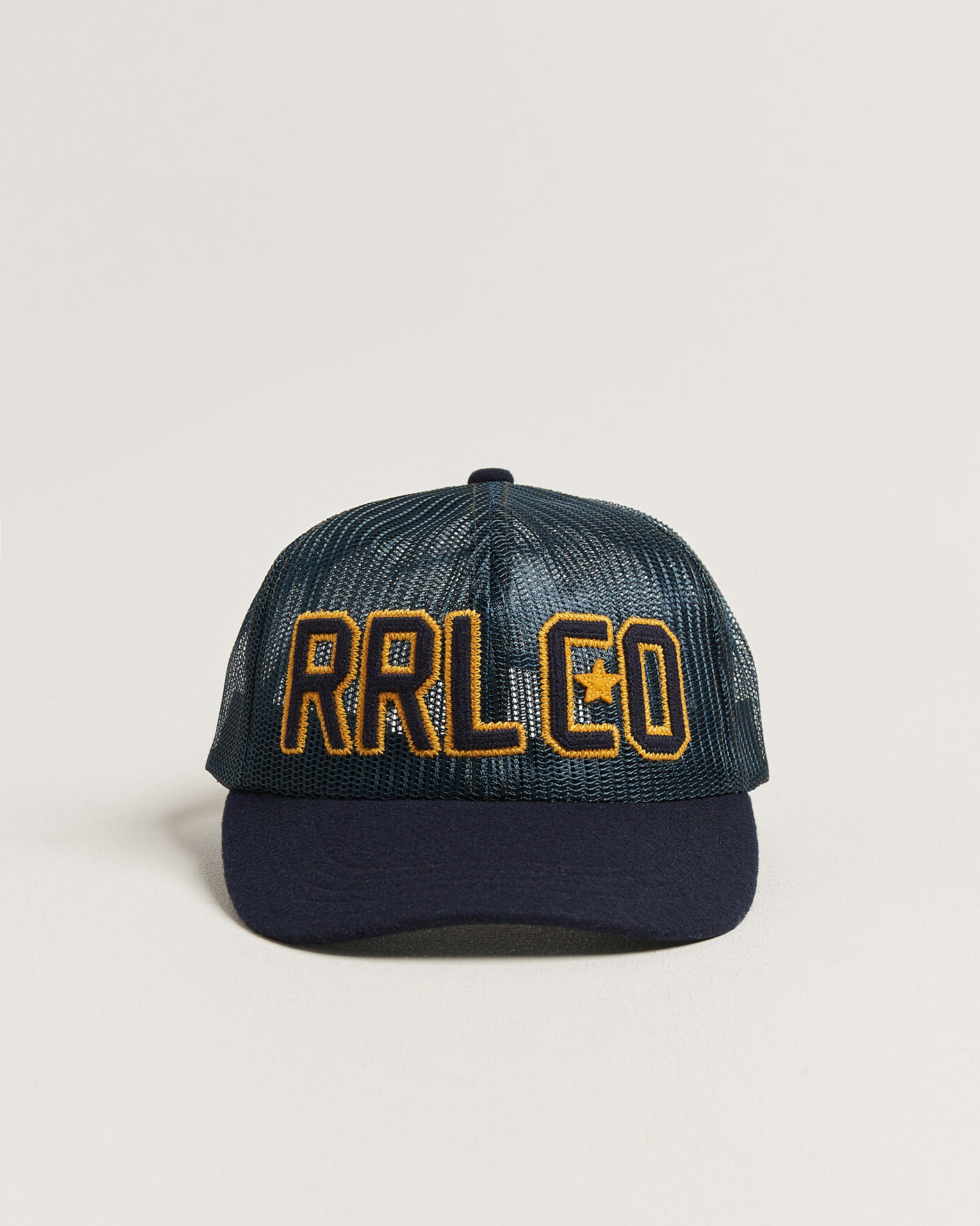 Hombres | Sombreros y gorras | RRL | Mesh Trucker Cap Navy