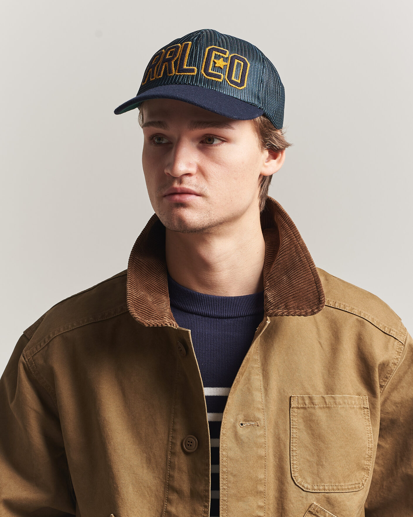 Hombres | Sombreros y gorras | RRL | Mesh Trucker Cap Navy