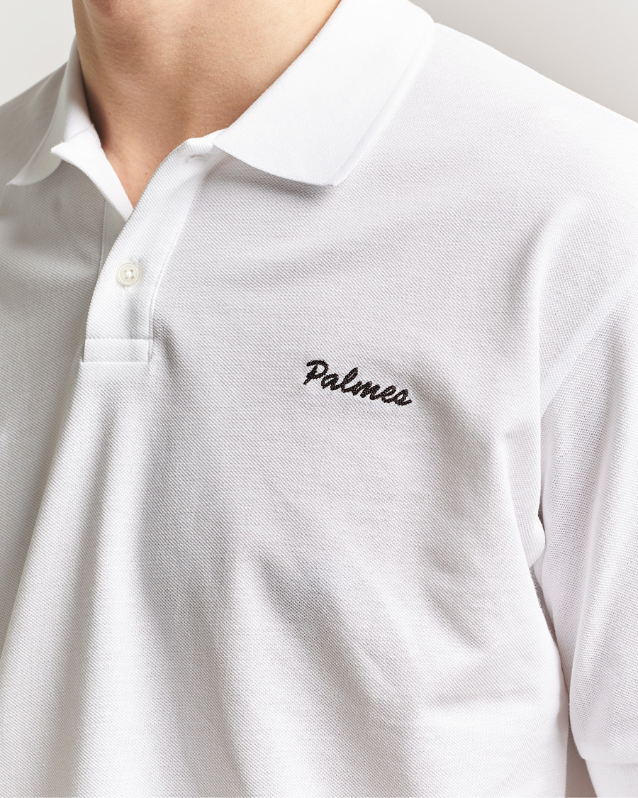 Hombres | Polos | Palmes | Stitch Piquet Polo White
