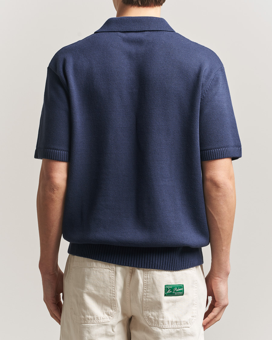 Hombres | Polos | Palmes | Cotton Knit Polo Navy