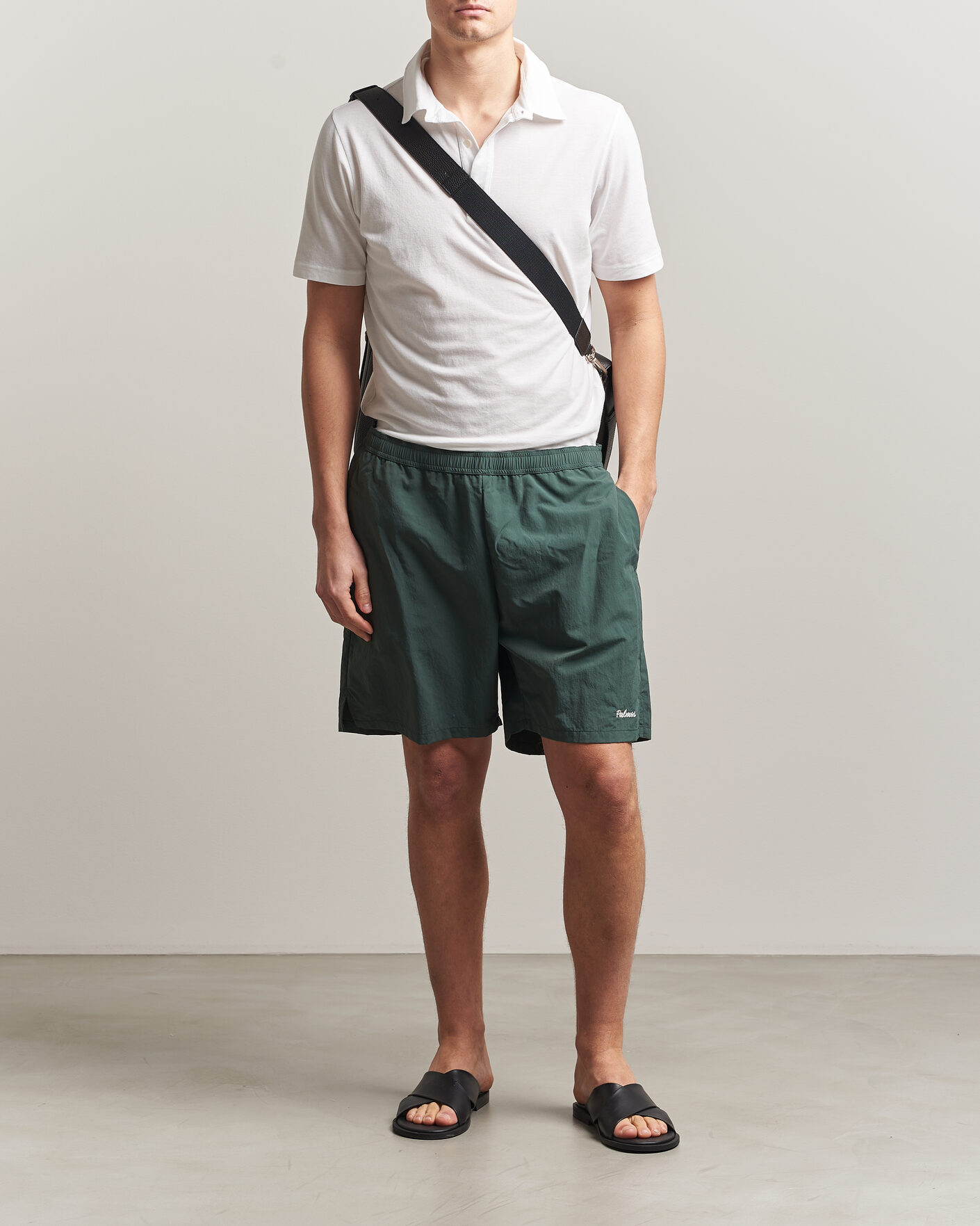 Hombres | Pantalones cortos | Palmes | Stitch Tennis Shorts Dark Green