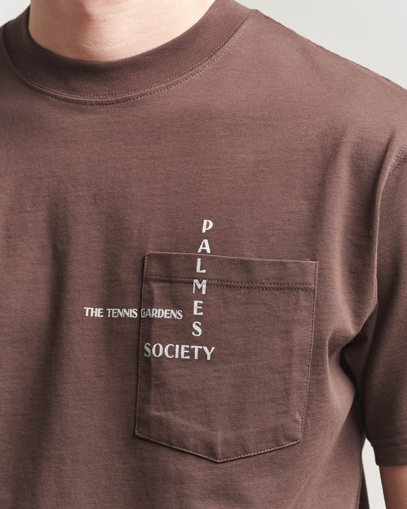 Hombres | Camisetas | Palmes | Ramus Pocket T-Shirt Brown