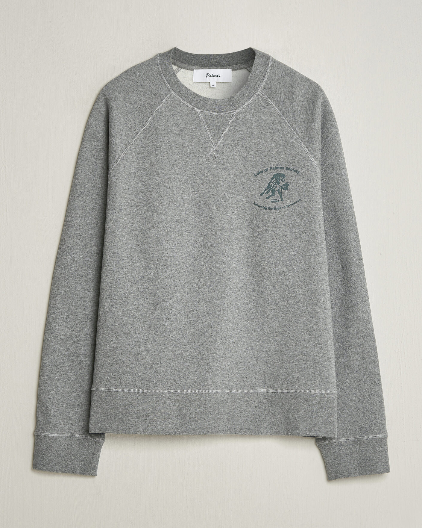 Hombres | Jerséis y prendas de punto | Palmes | Lake Raglan Sweatshirt Grey Melange