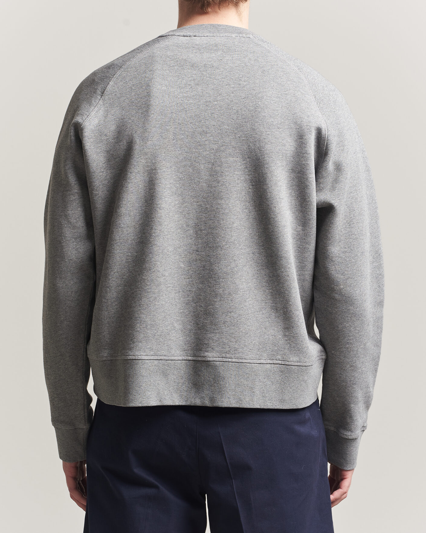 Hombres | Jerséis y prendas de punto | Palmes | Lake Raglan Sweatshirt Grey Melange