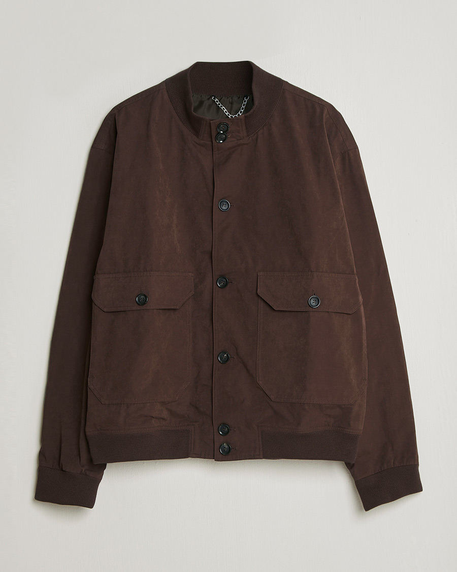 Hombres | Abrigos y chaquetas | Palmes | Waxed Cotton Jacket Brown