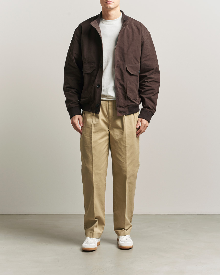 Hombres | Abrigos y chaquetas | Palmes | Waxed Cotton Jacket Brown