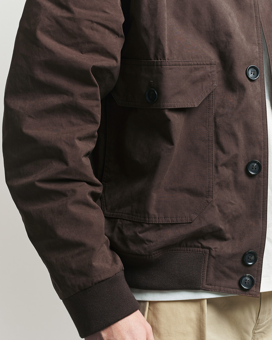Hombres | Abrigos y chaquetas | Palmes | Waxed Cotton Jacket Brown