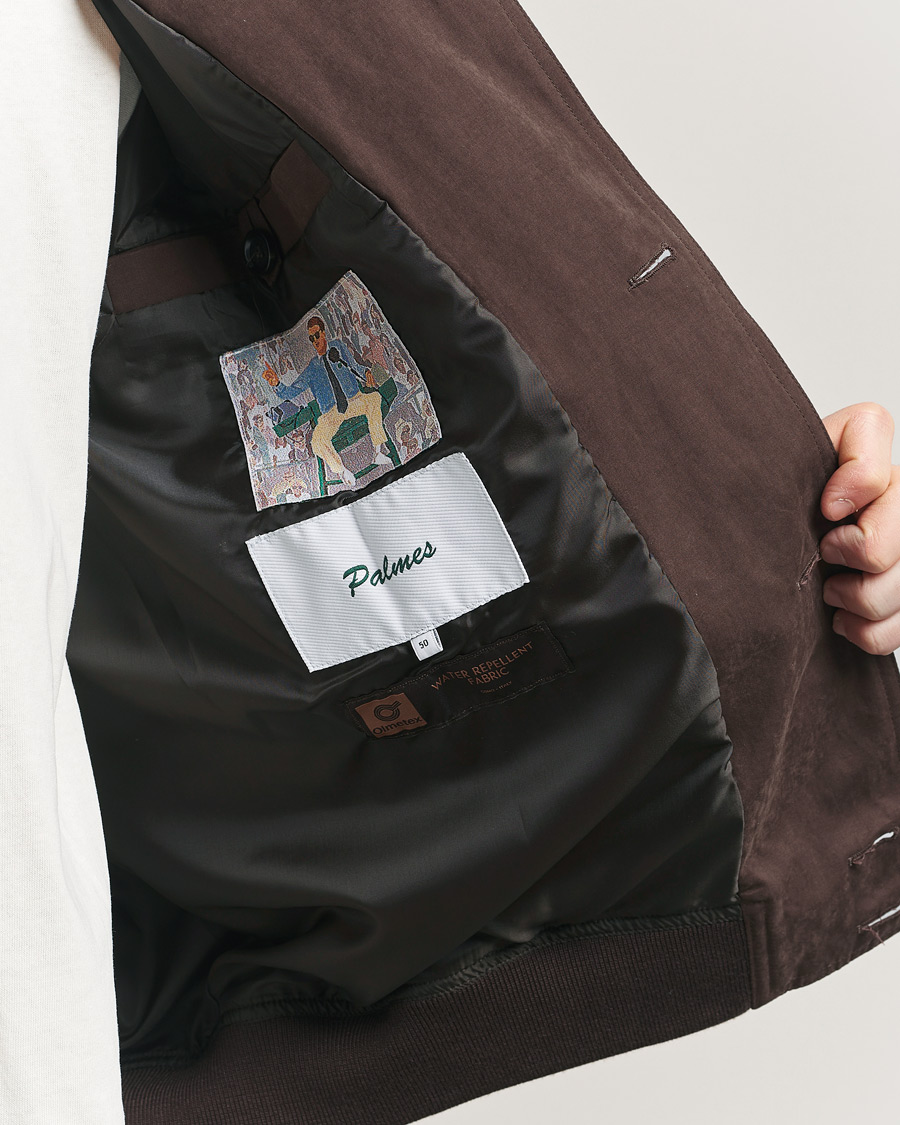 Hombres | Abrigos y chaquetas | Palmes | Waxed Cotton Jacket Brown