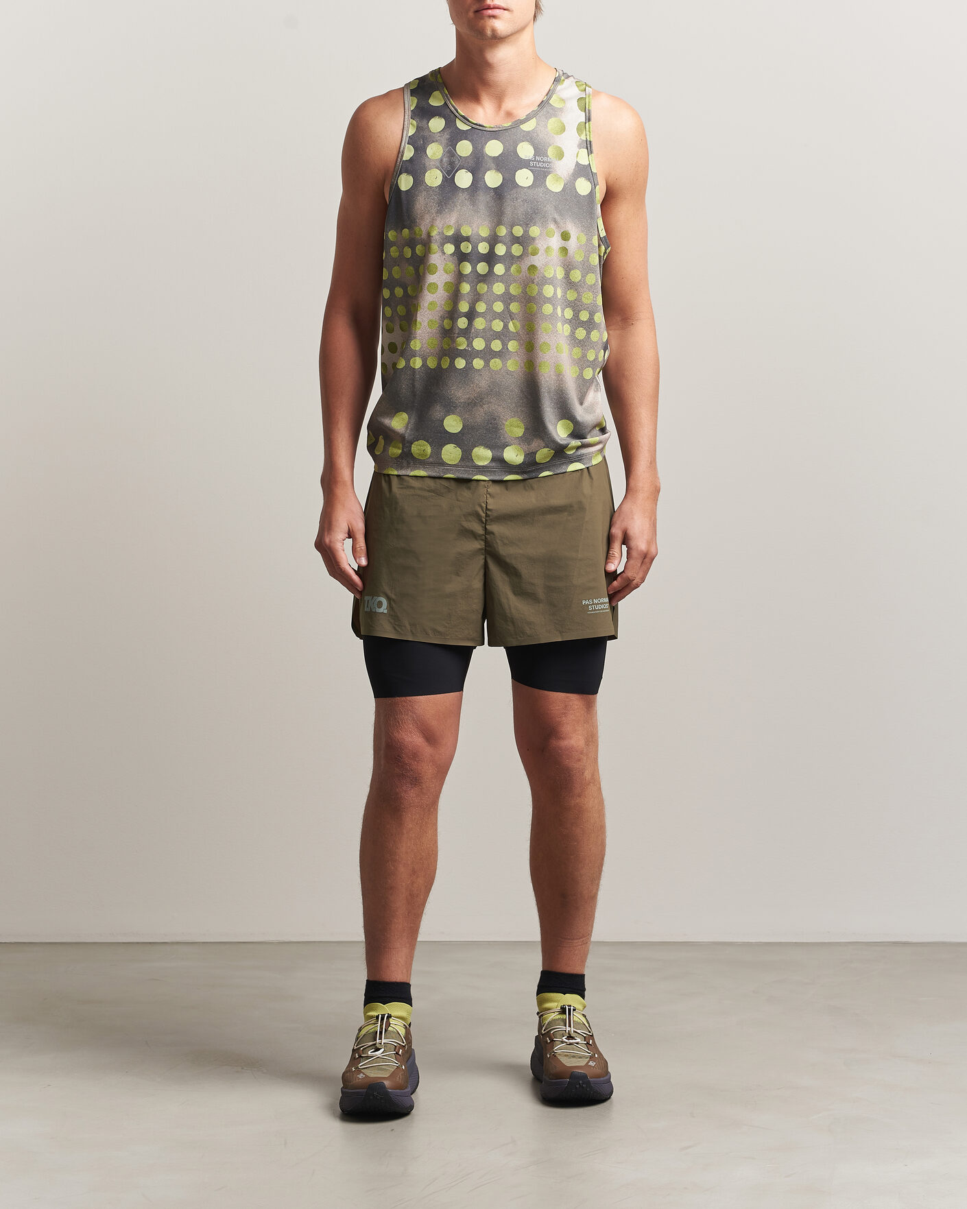 Hombres | Pantalones cortos | Pas Normal Studios | TKO Balance 2-in-1 Shorts Dark Stone
