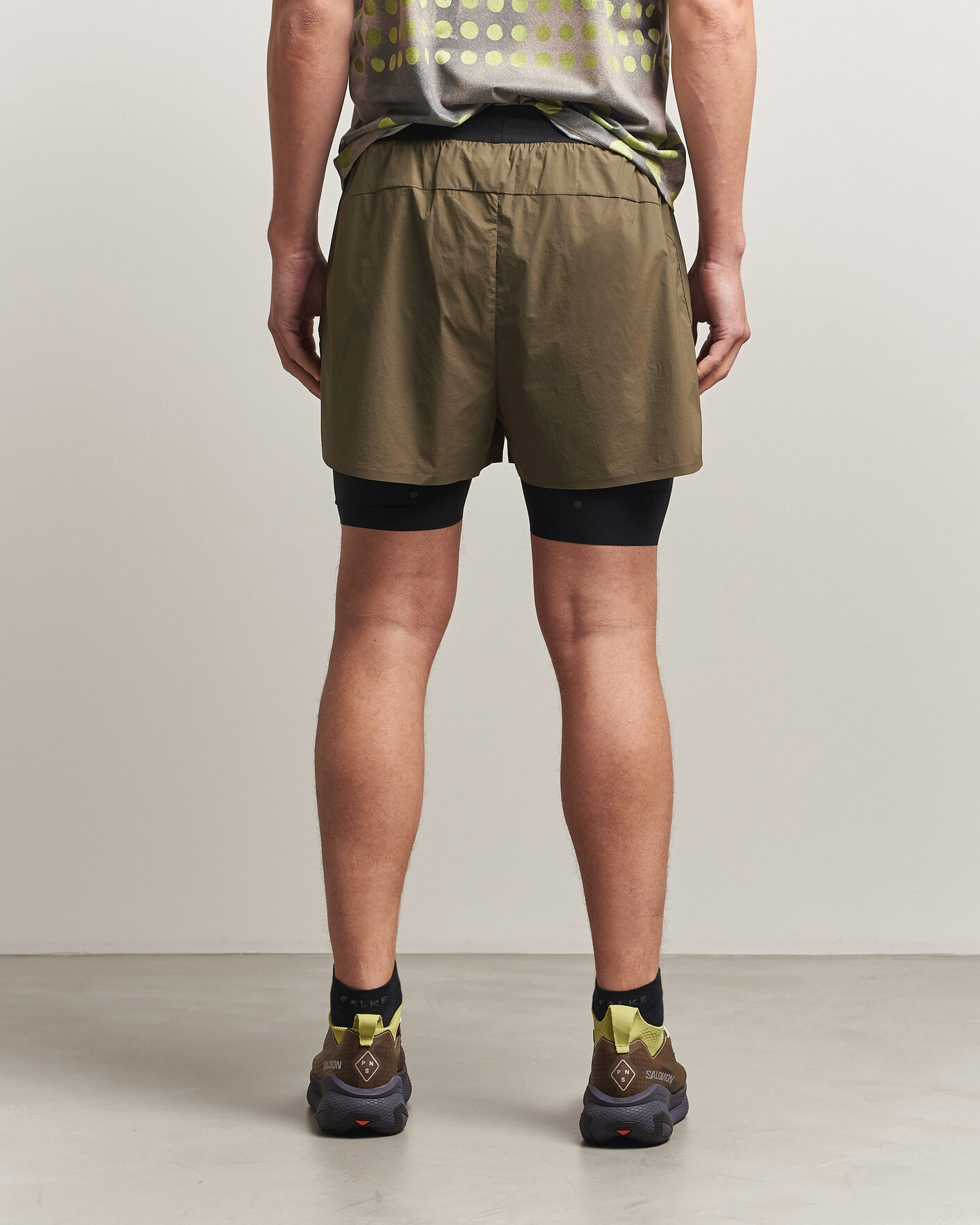 Hombres | Pantalones cortos | Pas Normal Studios | TKO Balance 2-in-1 Shorts Dark Stone