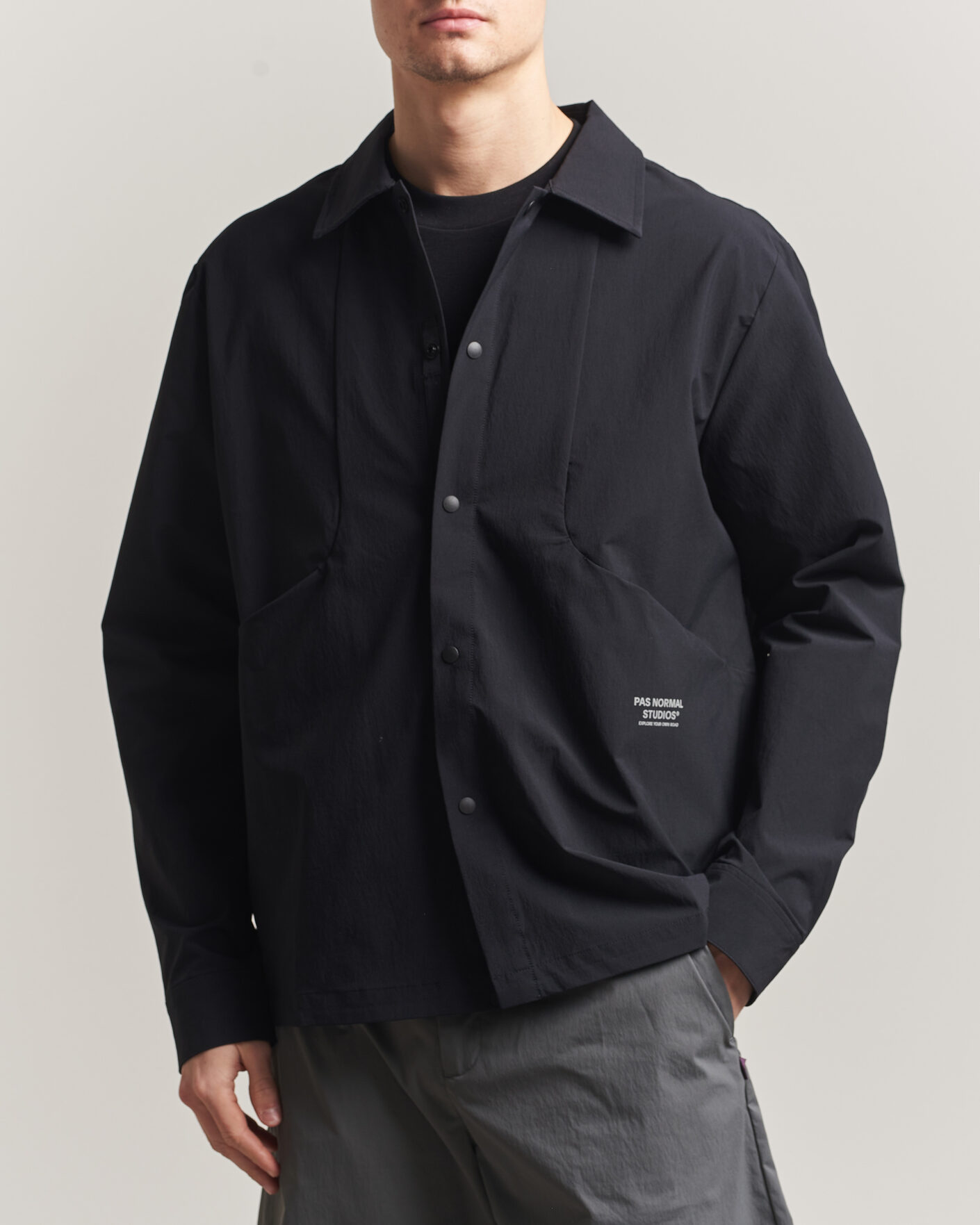 Hombres | Camisas | Pas Normal Studios | Off Race Tech Overshirt Black