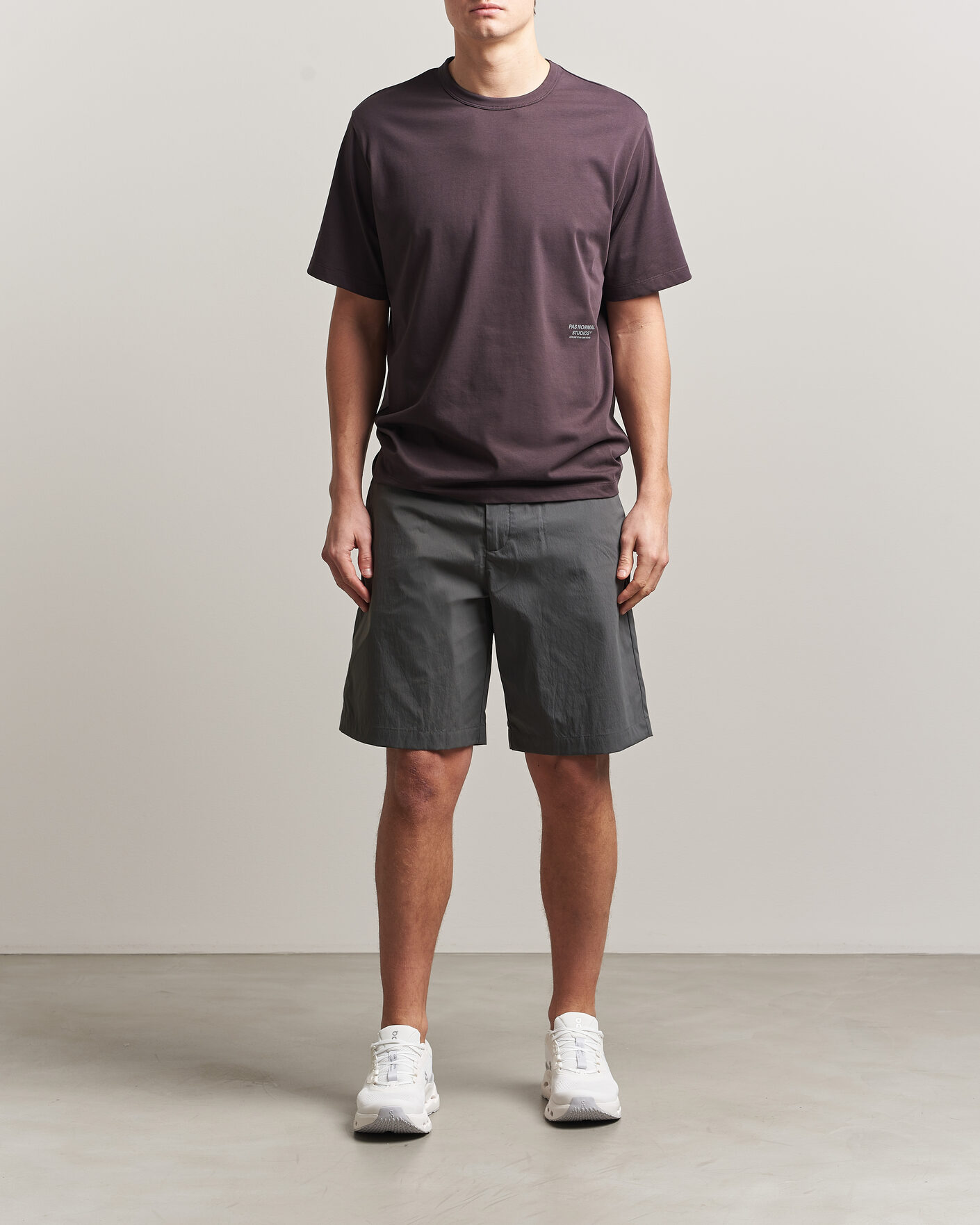 Hombres | Pantalones cortos | Pas Normal Studios | Off Race Light Tech Shorts Dark Grey