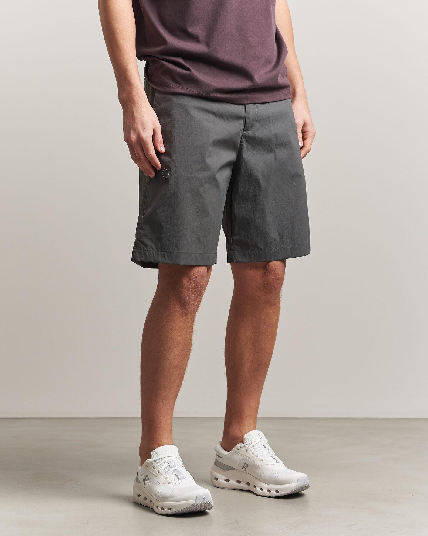 Hombres | Pantalones cortos | Pas Normal Studios | Off Race Light Tech Shorts Dark Grey