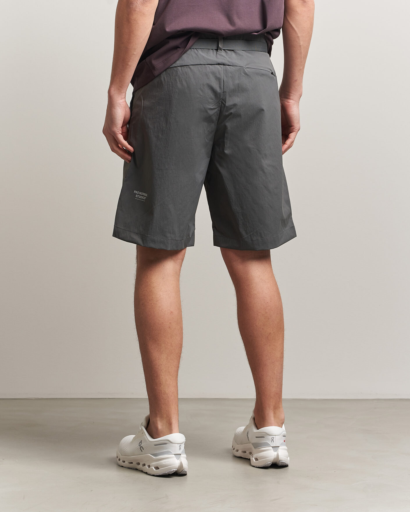 Hombres | Pantalones cortos | Pas Normal Studios | Off Race Light Tech Shorts Dark Grey