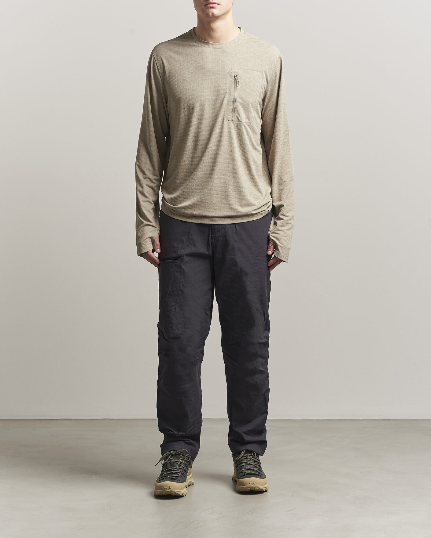 Hombres | Camisetas | Patagonia | Cap Cool Long Sleeve Sun Shirt Seabird Grey