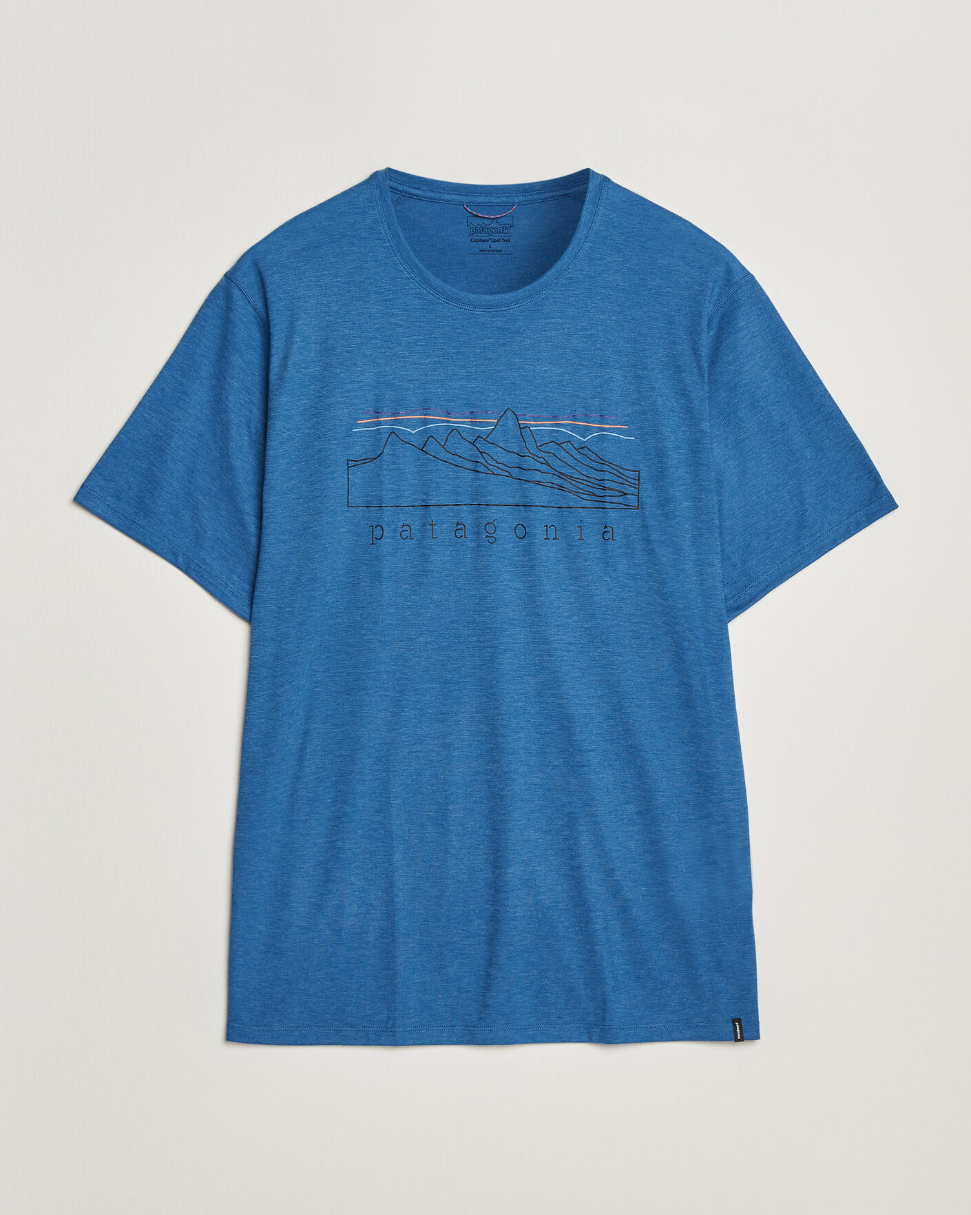 Hombres | Camisetas | Patagonia | Cap Cool Trail T-Shirt Aquatic Blue