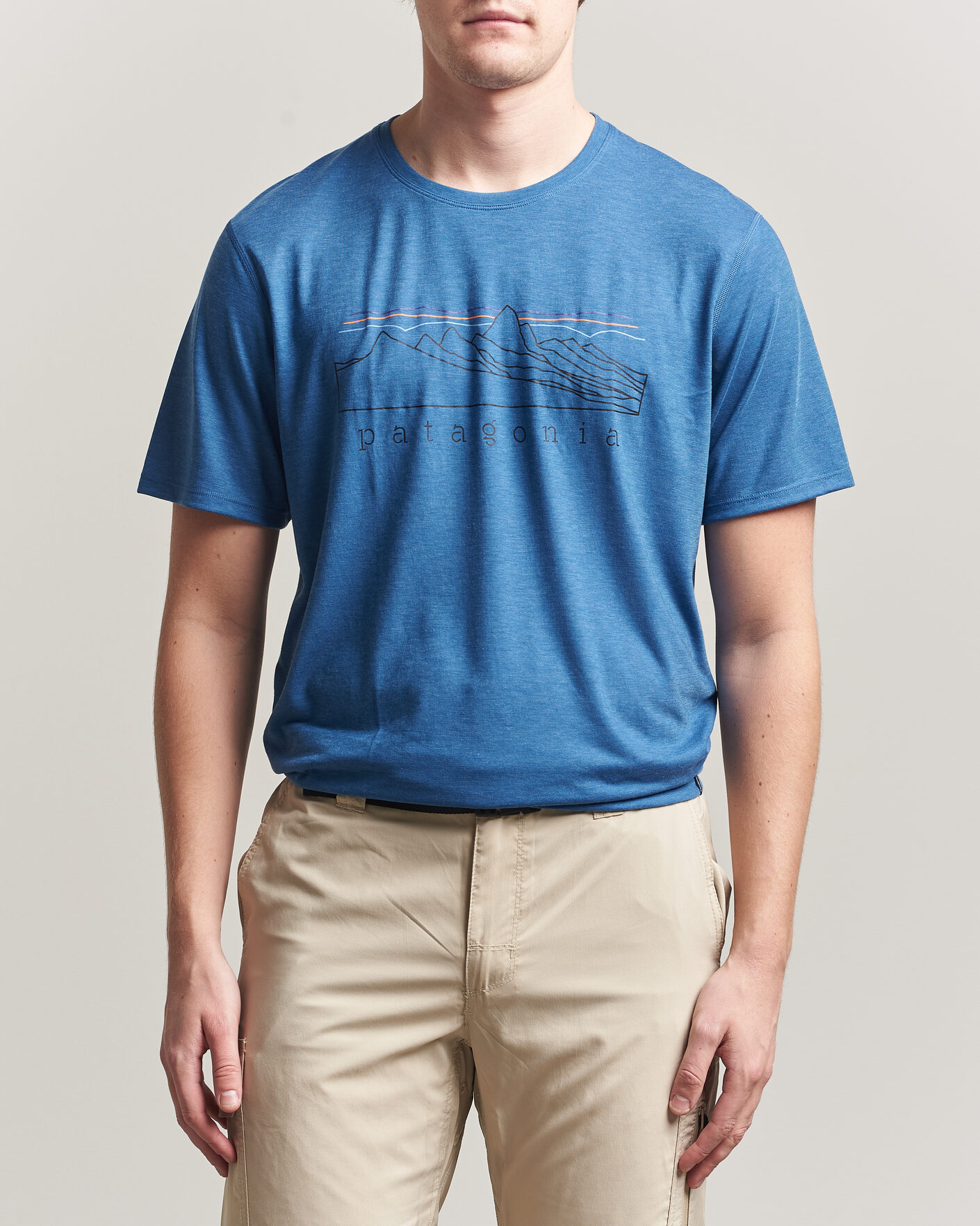 Hombres | Camisetas | Patagonia | Cap Cool Trail T-Shirt Aquatic Blue