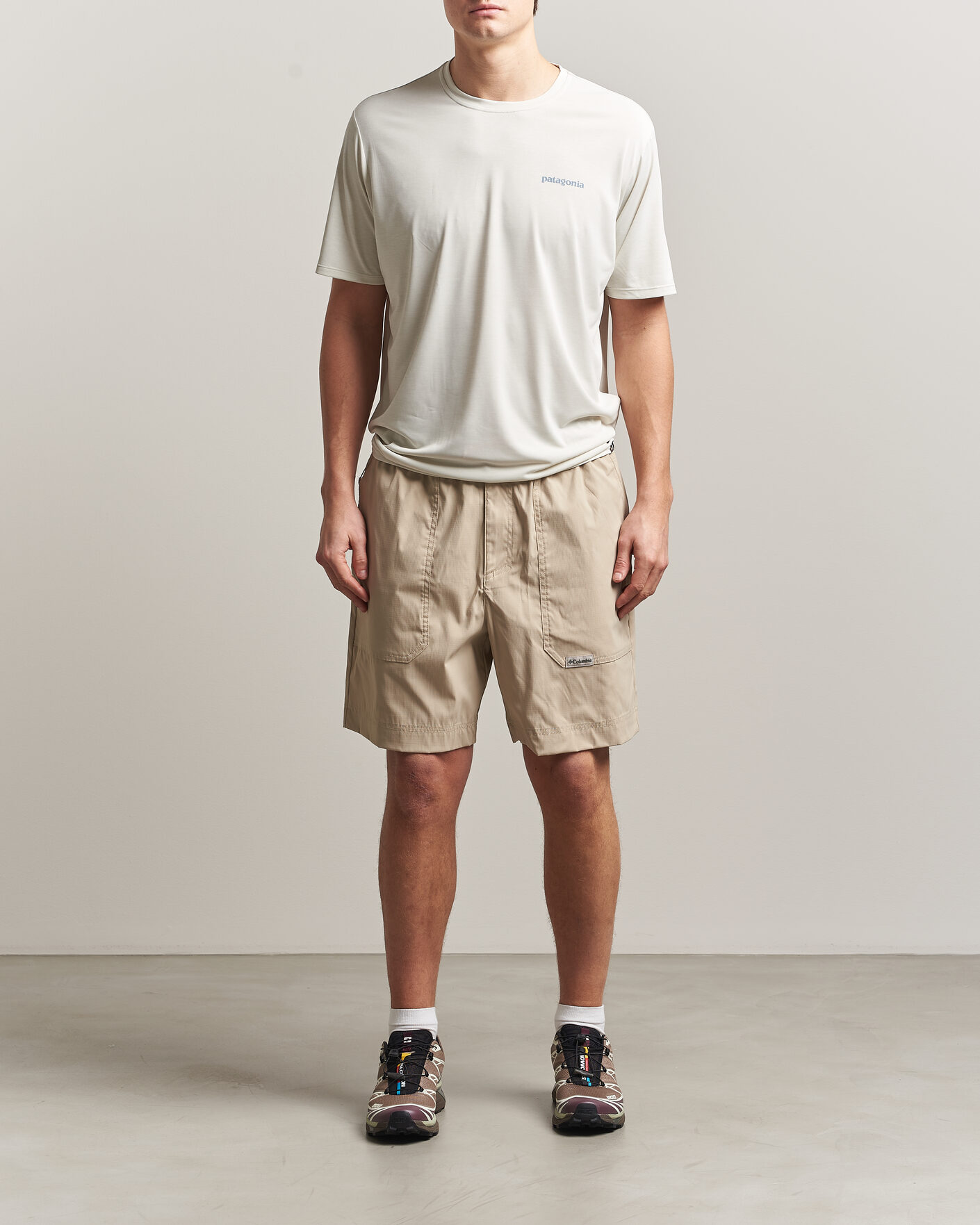 Hombres | Camisetas | Patagonia | Cap Cool Daily Logo T-Shirt Dyno White