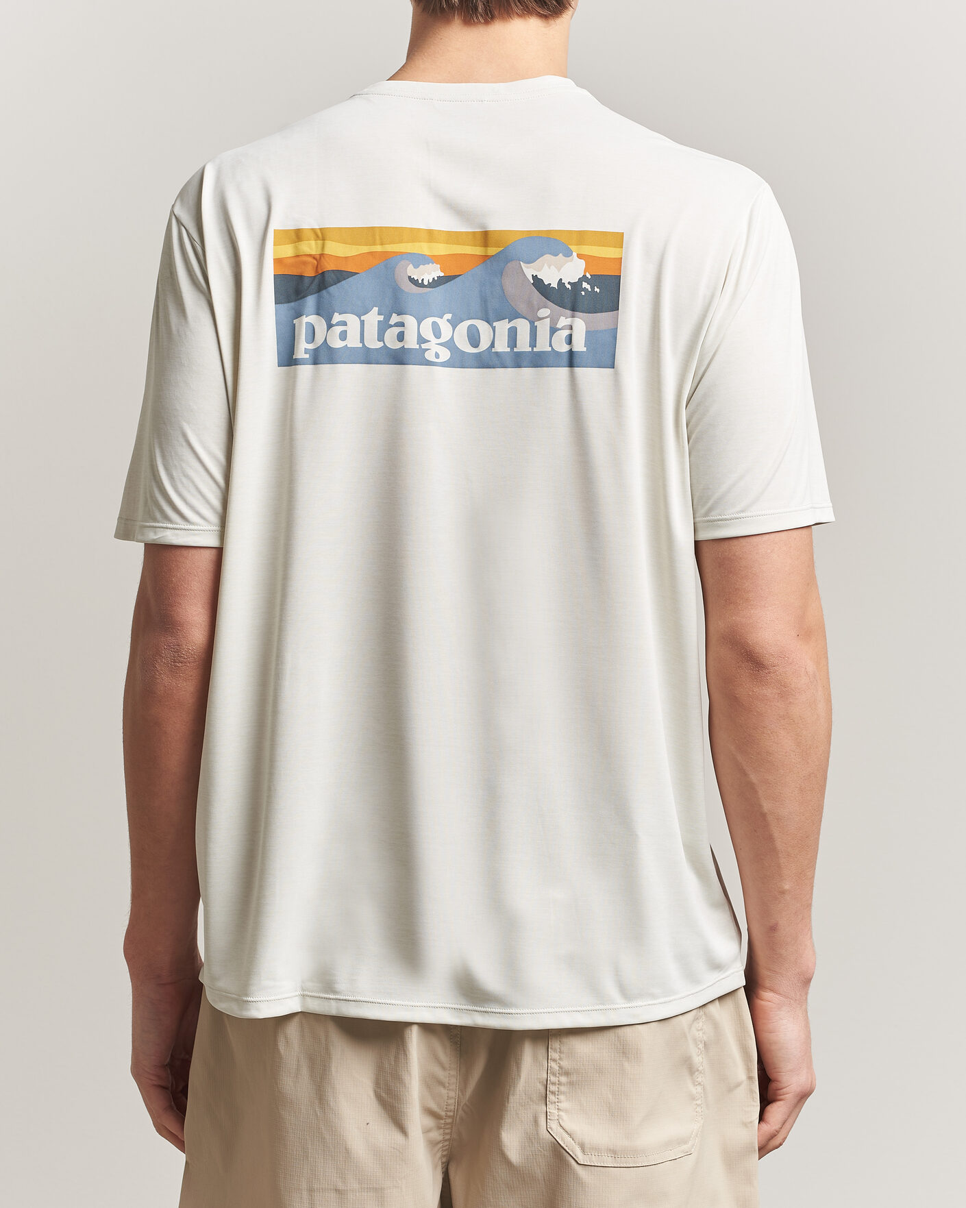 Hombres | Camisetas | Patagonia | Cap Cool Daily Logo T-Shirt Dyno White