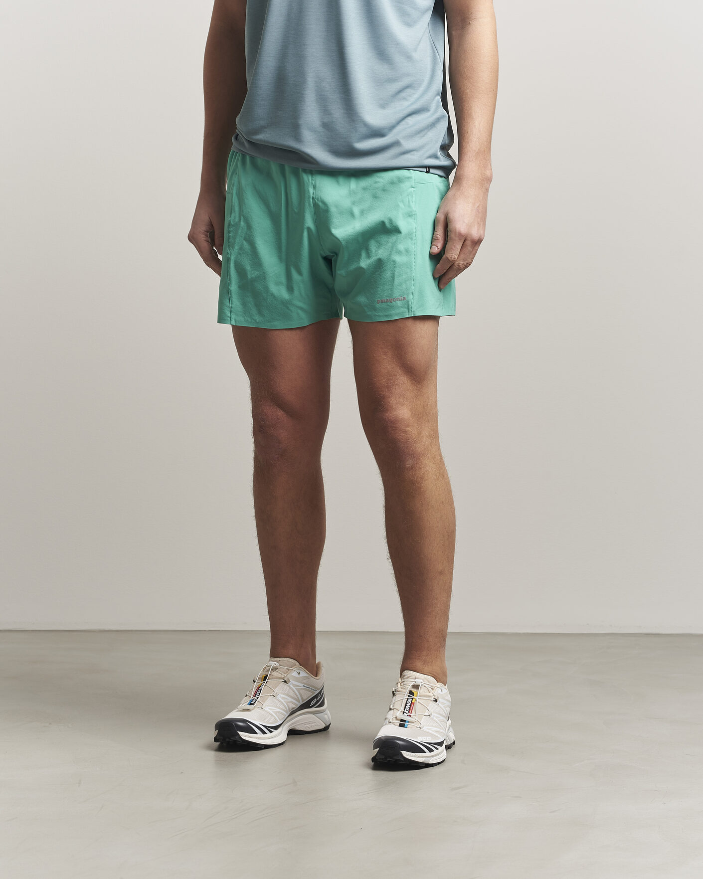 Hombres | Pantalones cortos | Patagonia | Strider Pro Running Shorts Aqua Stone
