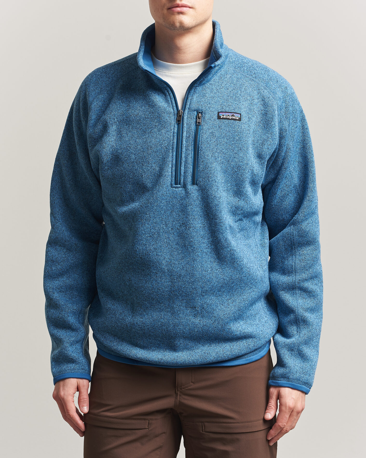 Hombres | Jerséis y prendas de punto | Patagonia | Better Sweater Half Zip Fleece Jacket Aquatic Blue