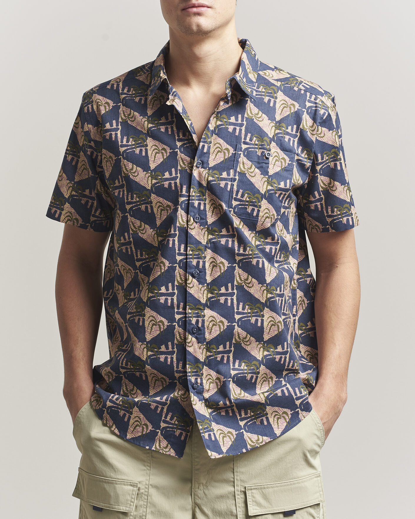 Hombres | Camisas | Patagonia | Go To Short Sleeve Shirt Jaguar Geo