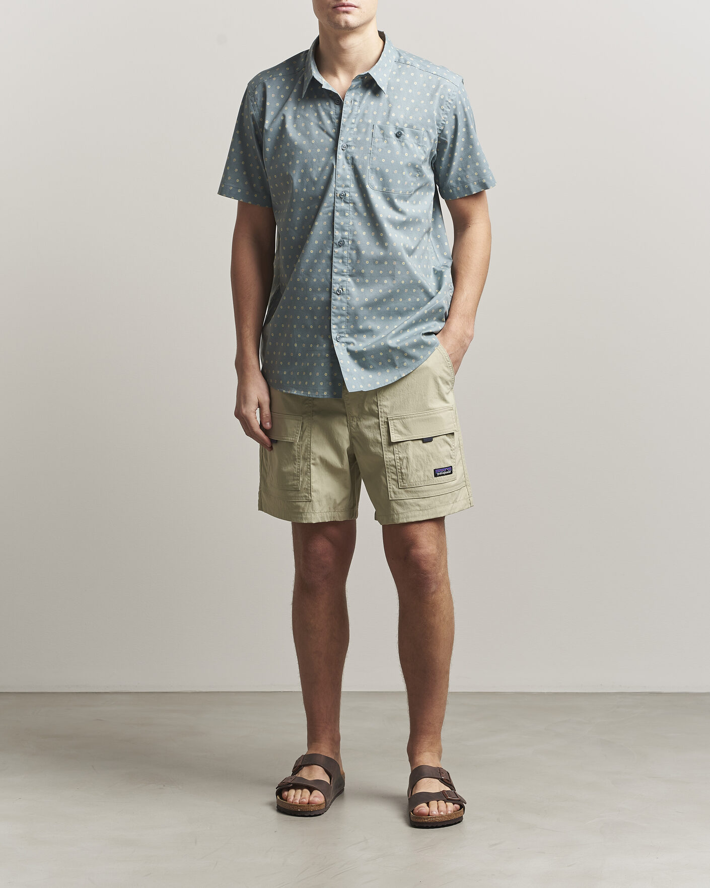 Hombres | Camisas | Patagonia | Go To Short Sleeve Shirt Blue Sage