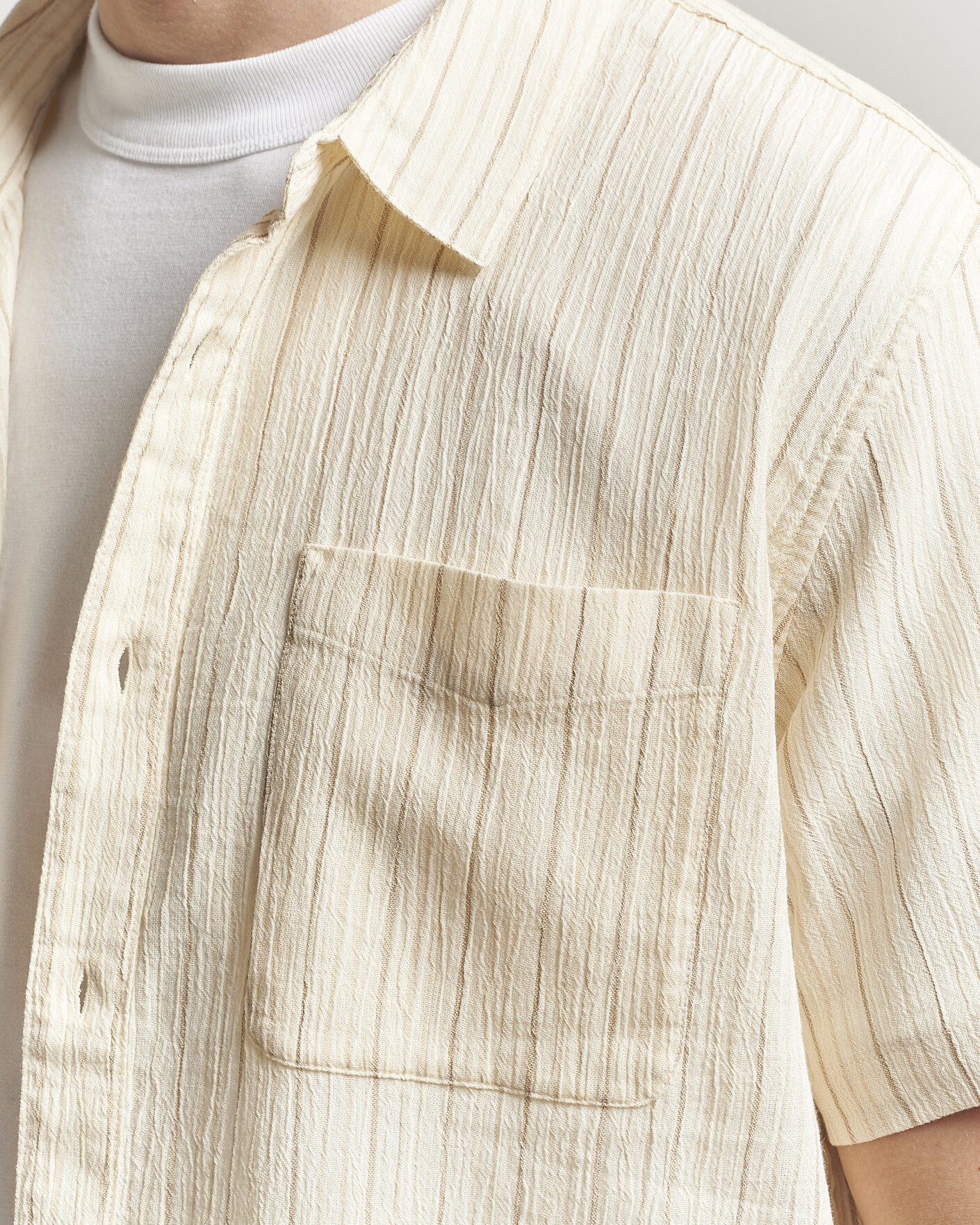 Hombres | Camisas | Patagonia | AC Short Sleeve Shirt Natural