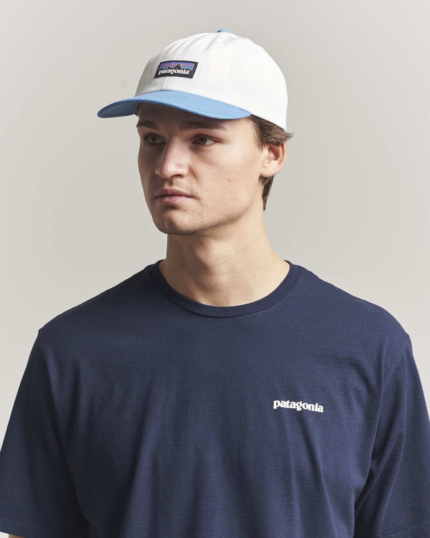 Hombres | Sombreros y gorras | Patagonia | P-6 Label Trad Cap Shore Blue