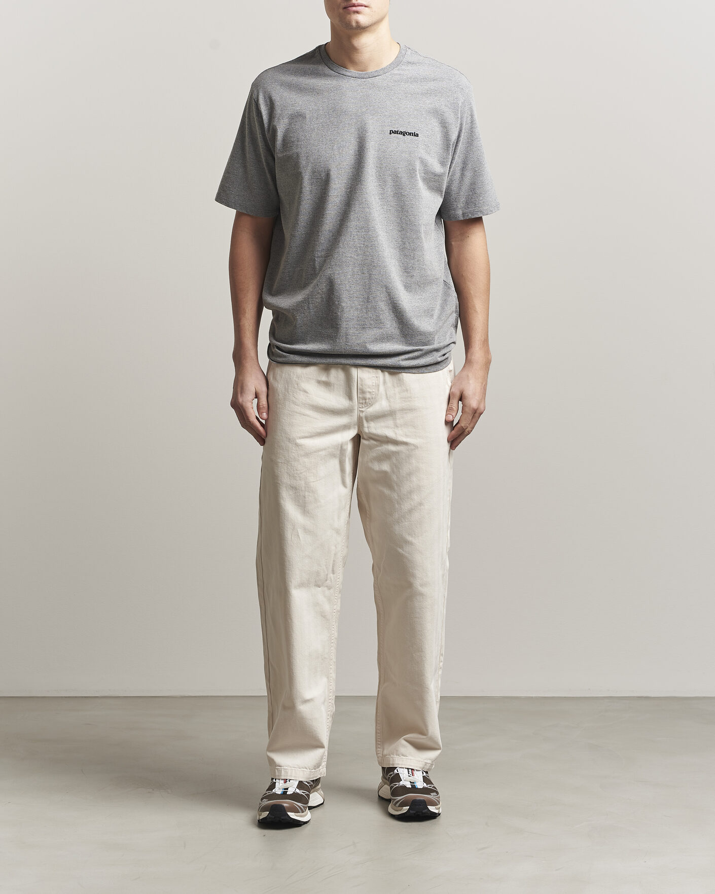 Hombres | Camisetas | Patagonia | P-6 Logo T-Shirt Gravel Heather