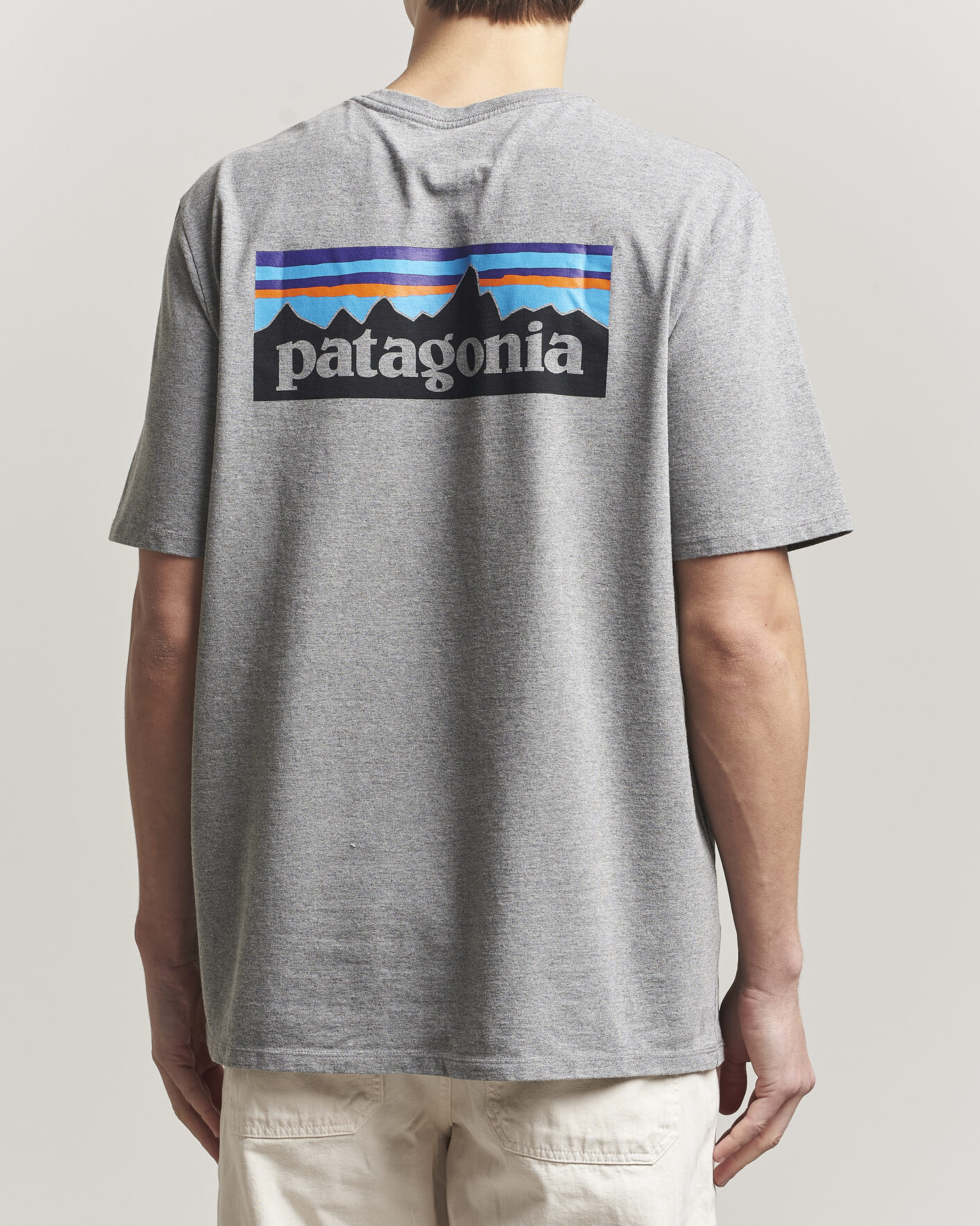 Hombres | Camisetas | Patagonia | P-6 Logo T-Shirt Gravel Heather