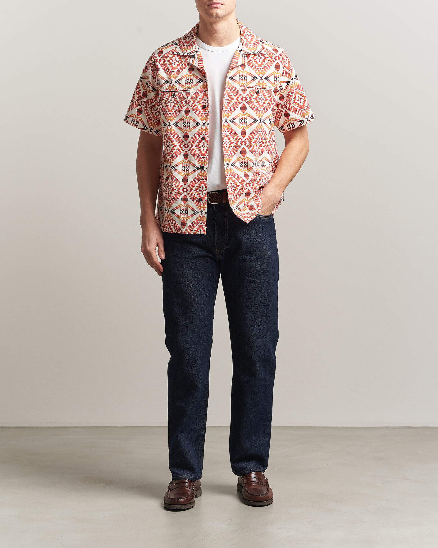 Hombres | Camisas | Pendleton | Camp Shirt Thunder Earthquake/Cream