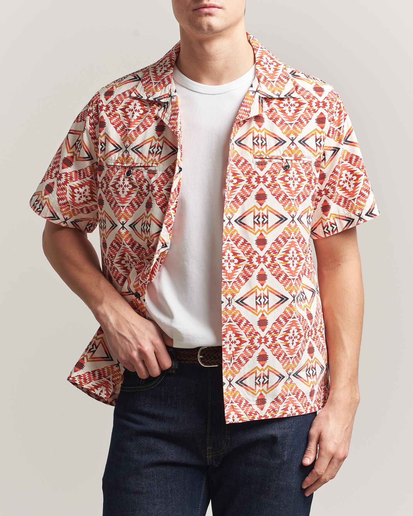 Hombres | Camisas | Pendleton | Camp Shirt Thunder Earthquake/Cream