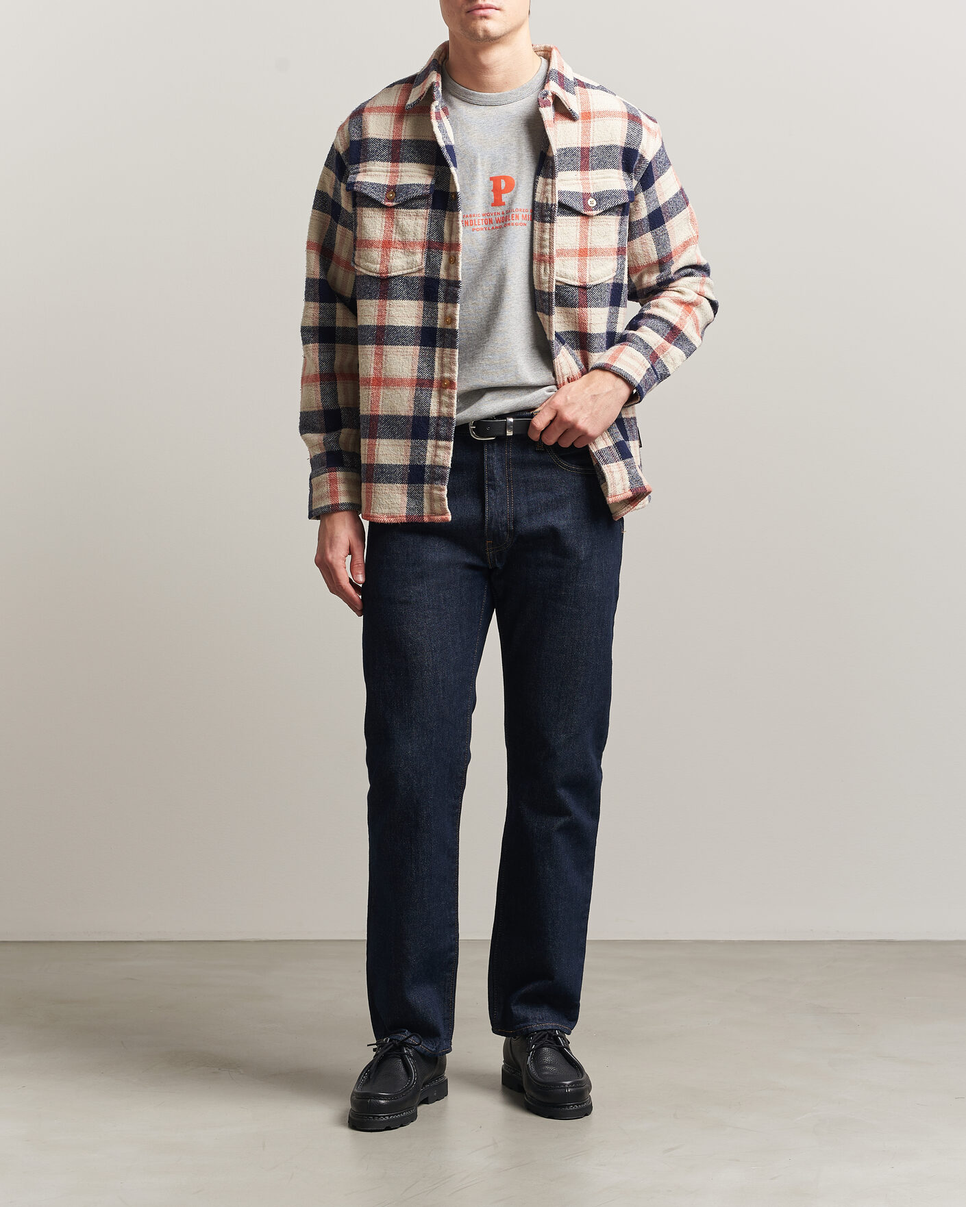Hombres | Camisas | Pendleton | Big Pocket Shirt Silver Lining