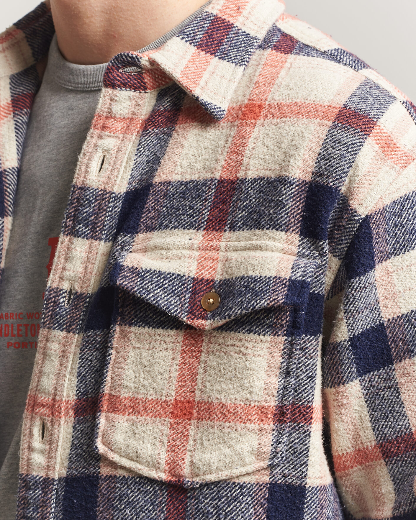 Hombres | Camisas | Pendleton | Big Pocket Shirt Silver Lining