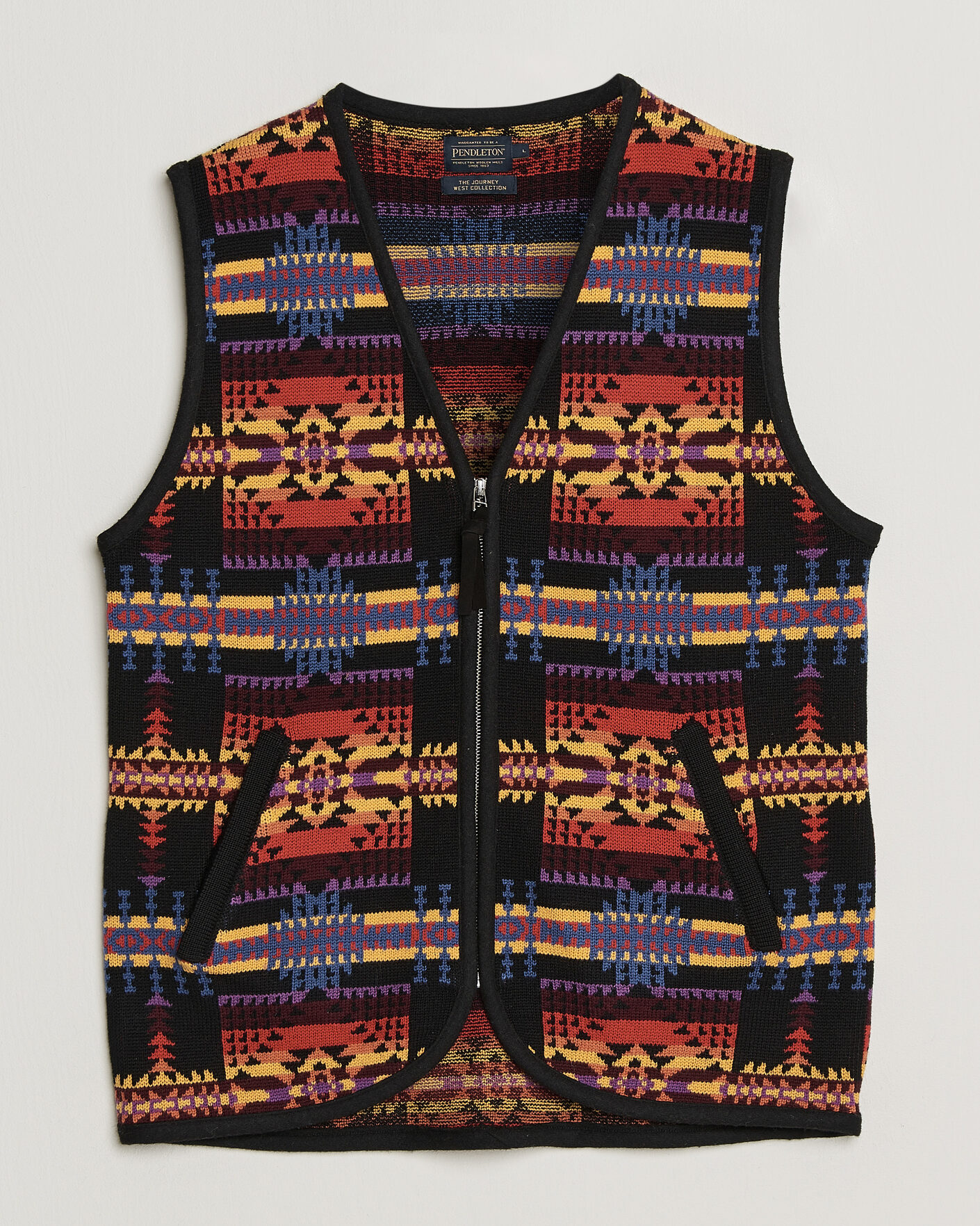 Hombres | Jerséis y prendas de punto | Pendleton | Jacquard Vest Black